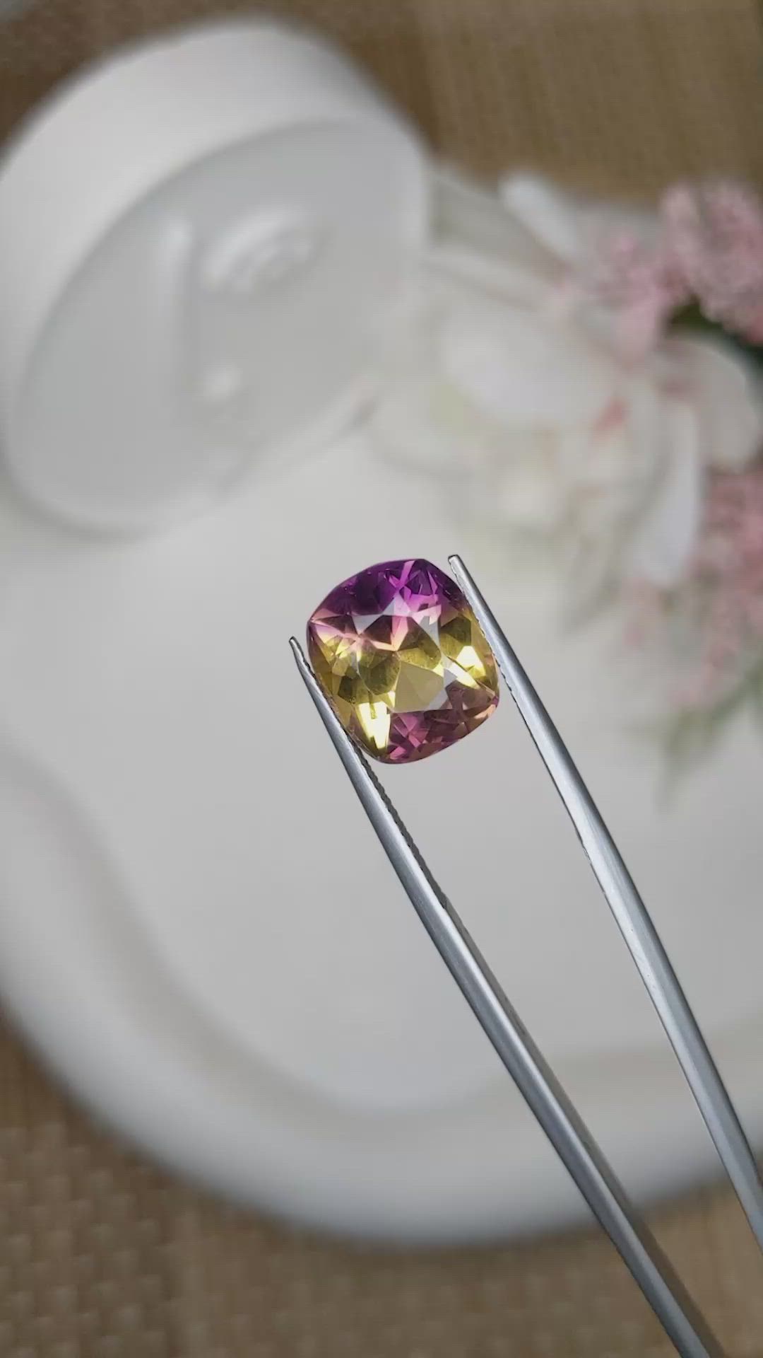 6.79 Ct. Bi Color Ametrine from Brazil Size Video