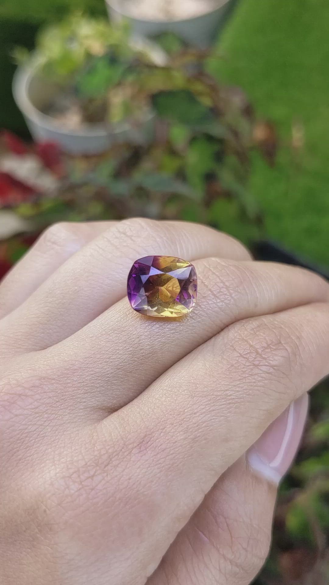 6.79 Ct. Bi Color Ametrine from Brazil Size Video