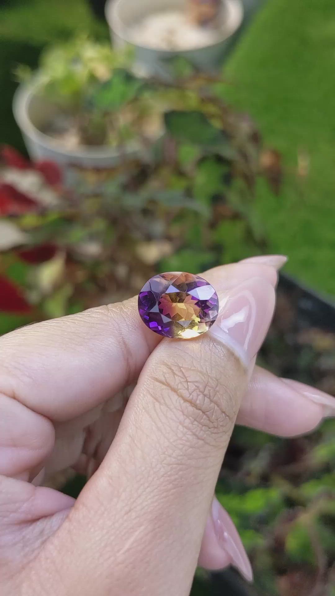 7.89 Ct. Bi Color Ametrine from Brazil Size Video