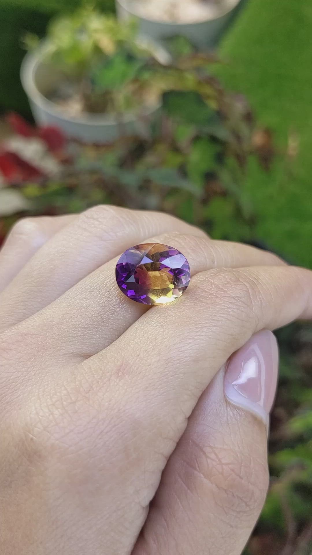 7.89 Ct. Bi Color Ametrine from Brazil Size Video