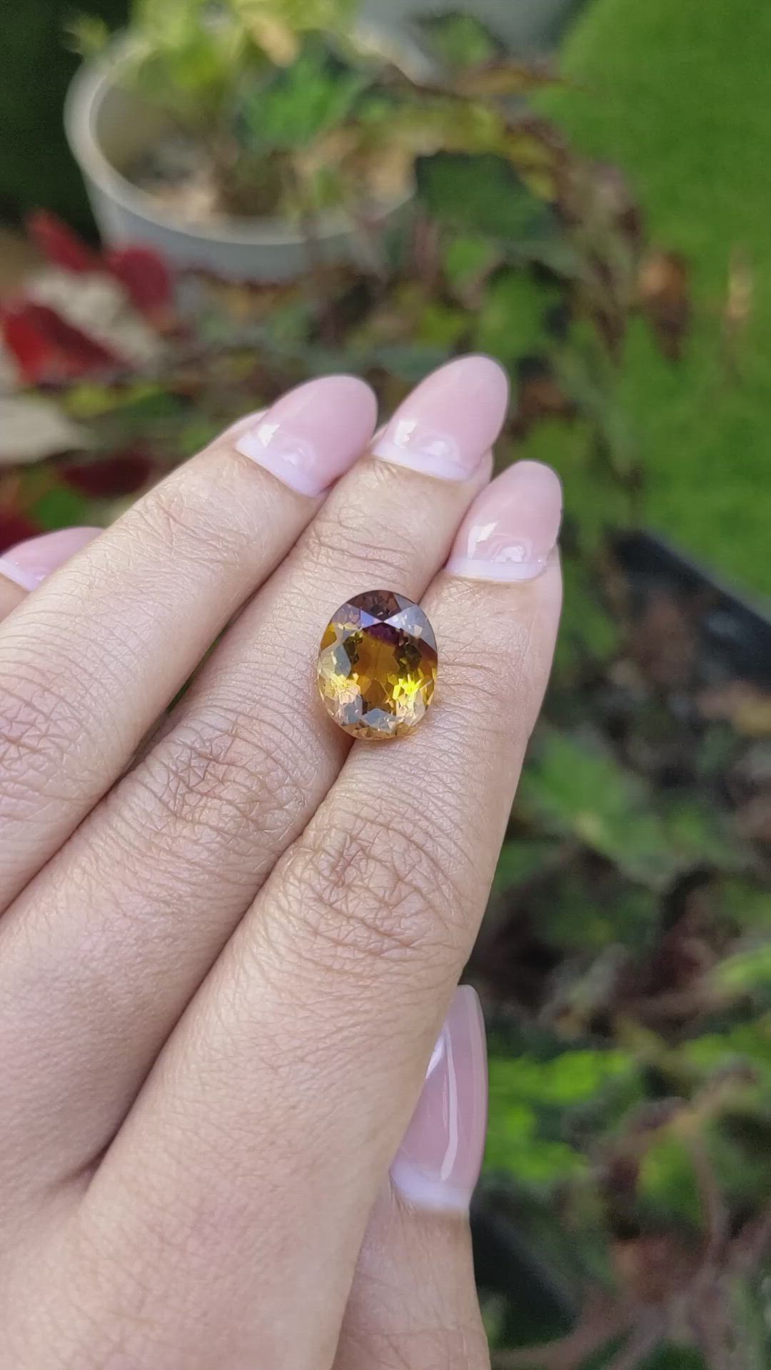 6.12 Ct. Bi Color Ametrine from Brazil Size Video