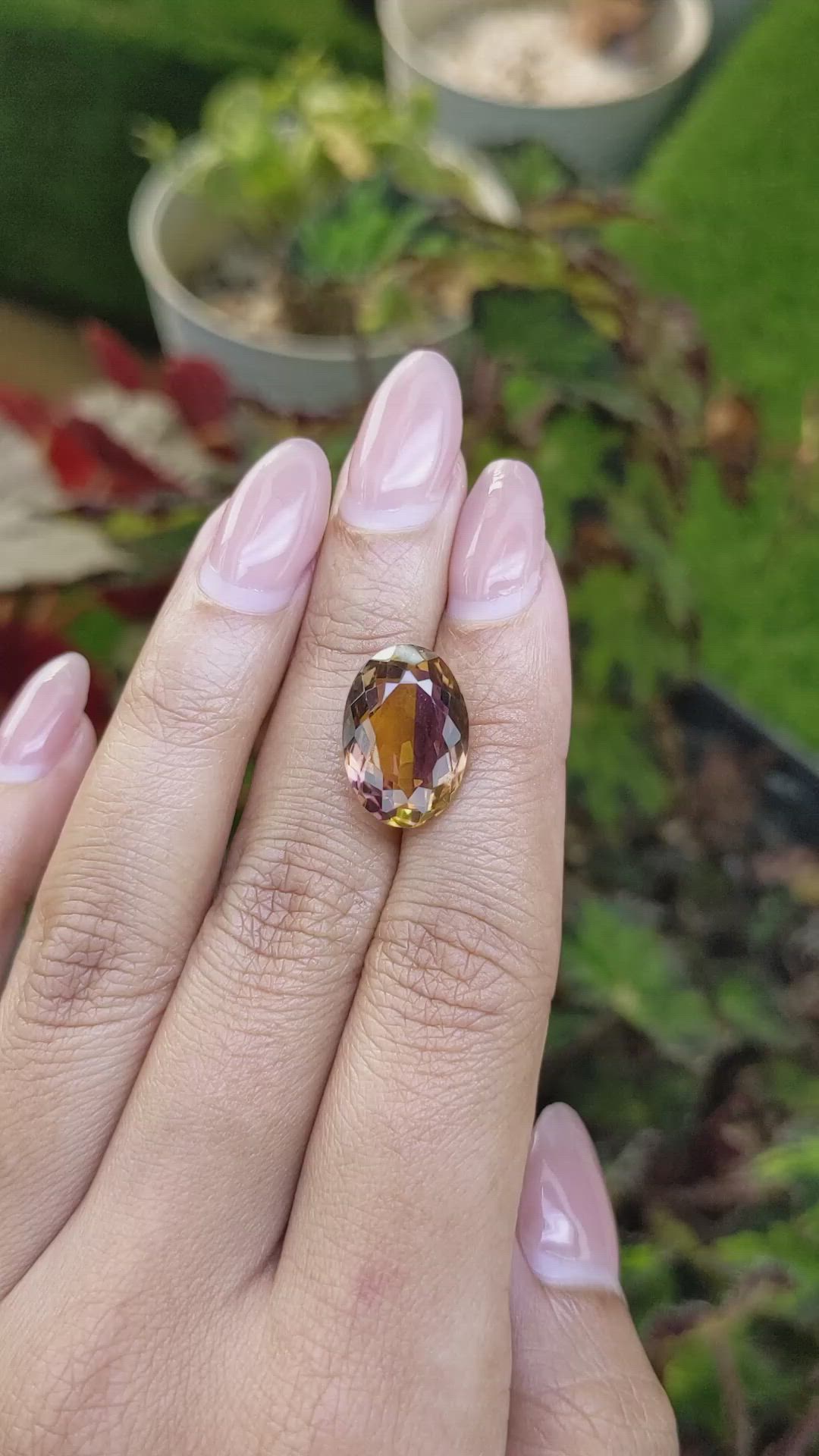 8.56 Ct. Bi Color Ametrine from Brazil Size Video