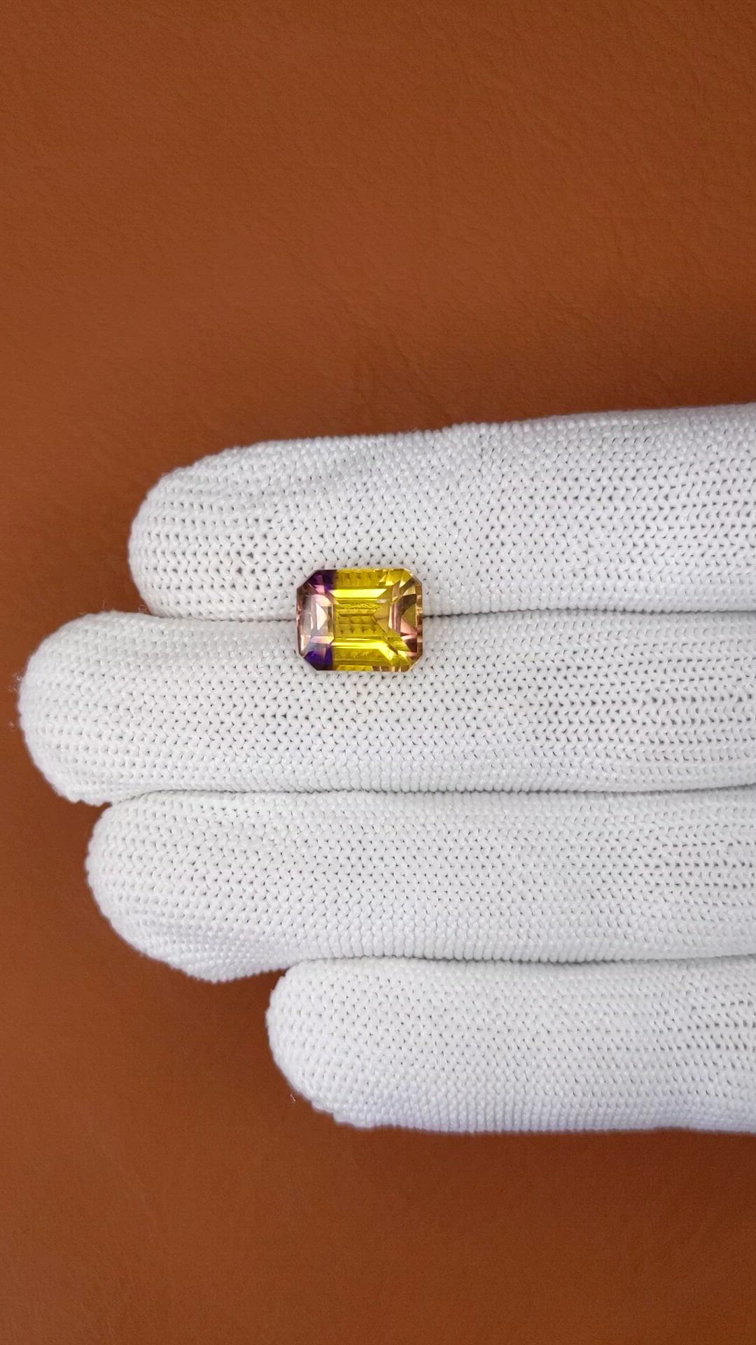 5.36 Ct. Bi Color Ametrine from Brazil Size Video