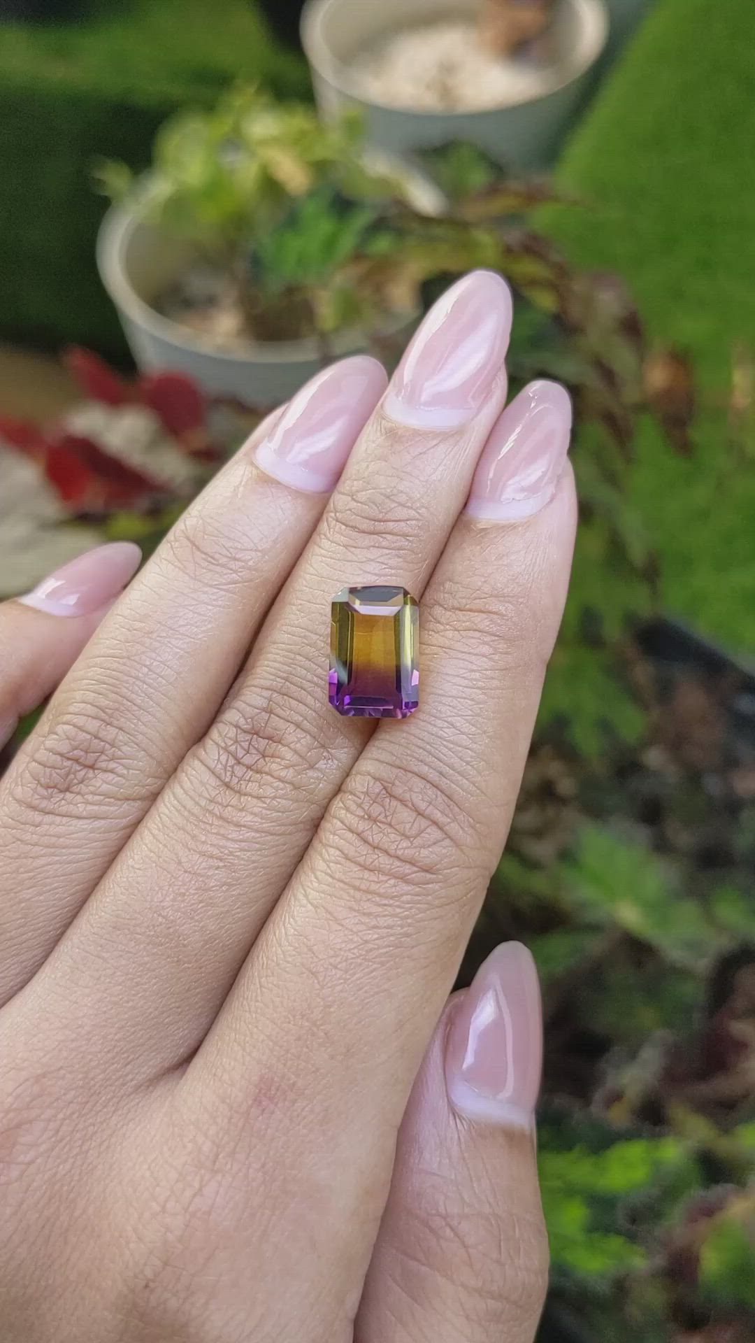 5.08 Ct. Bi Color Ametrine from Brazil Size Video
