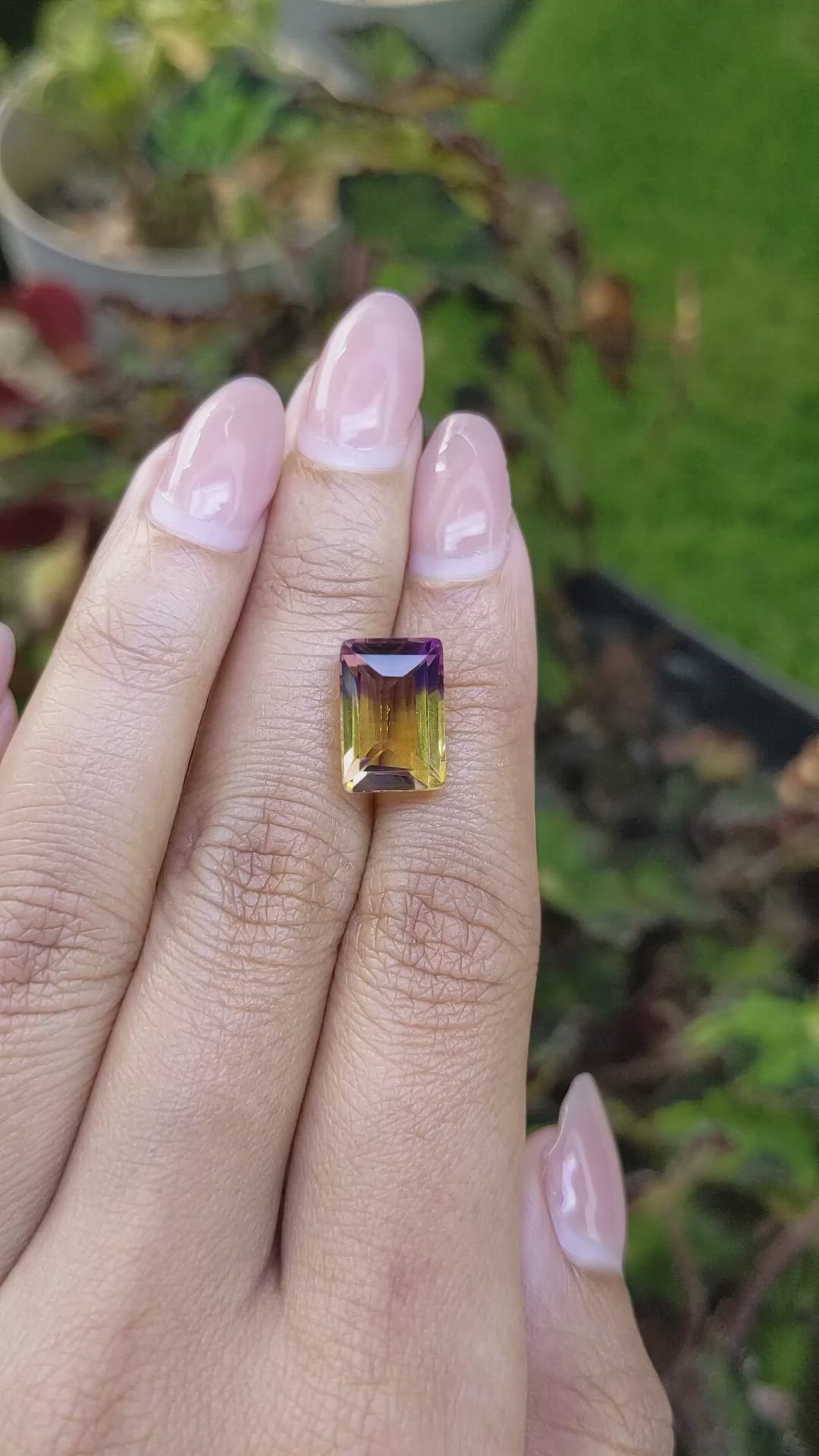 6.02 Ct. Bi Color Ametrine from Brazil Size Video