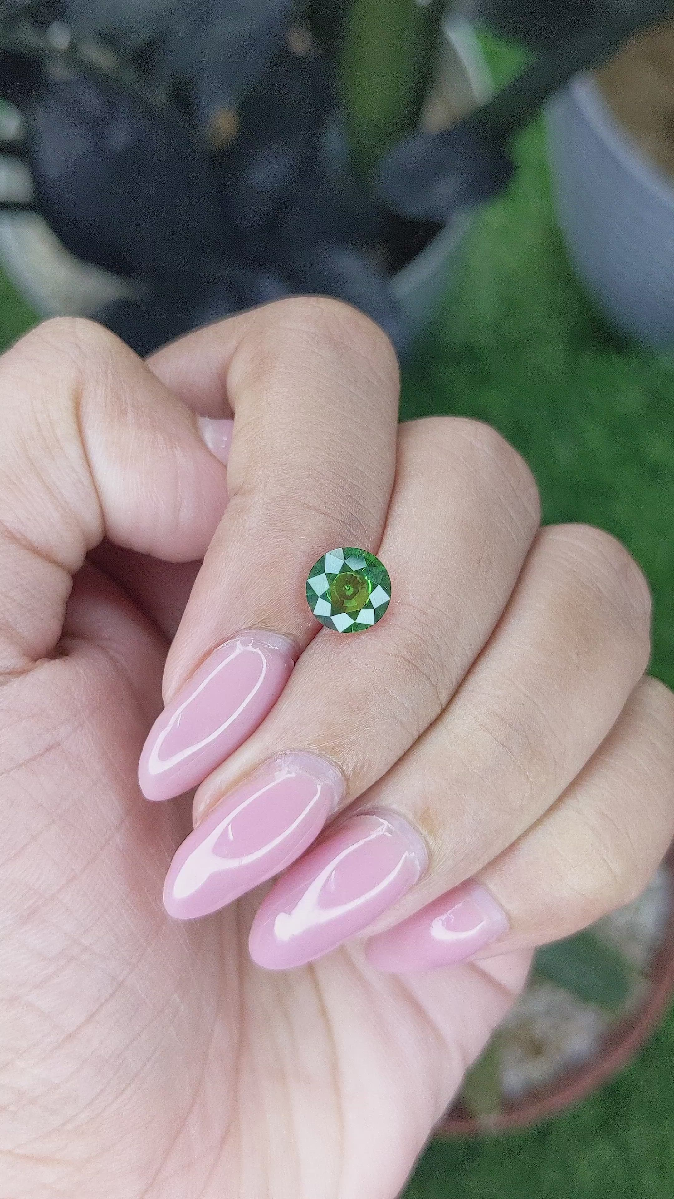 1.28 Ct. Green Tourmaline from Tanzania Size Video