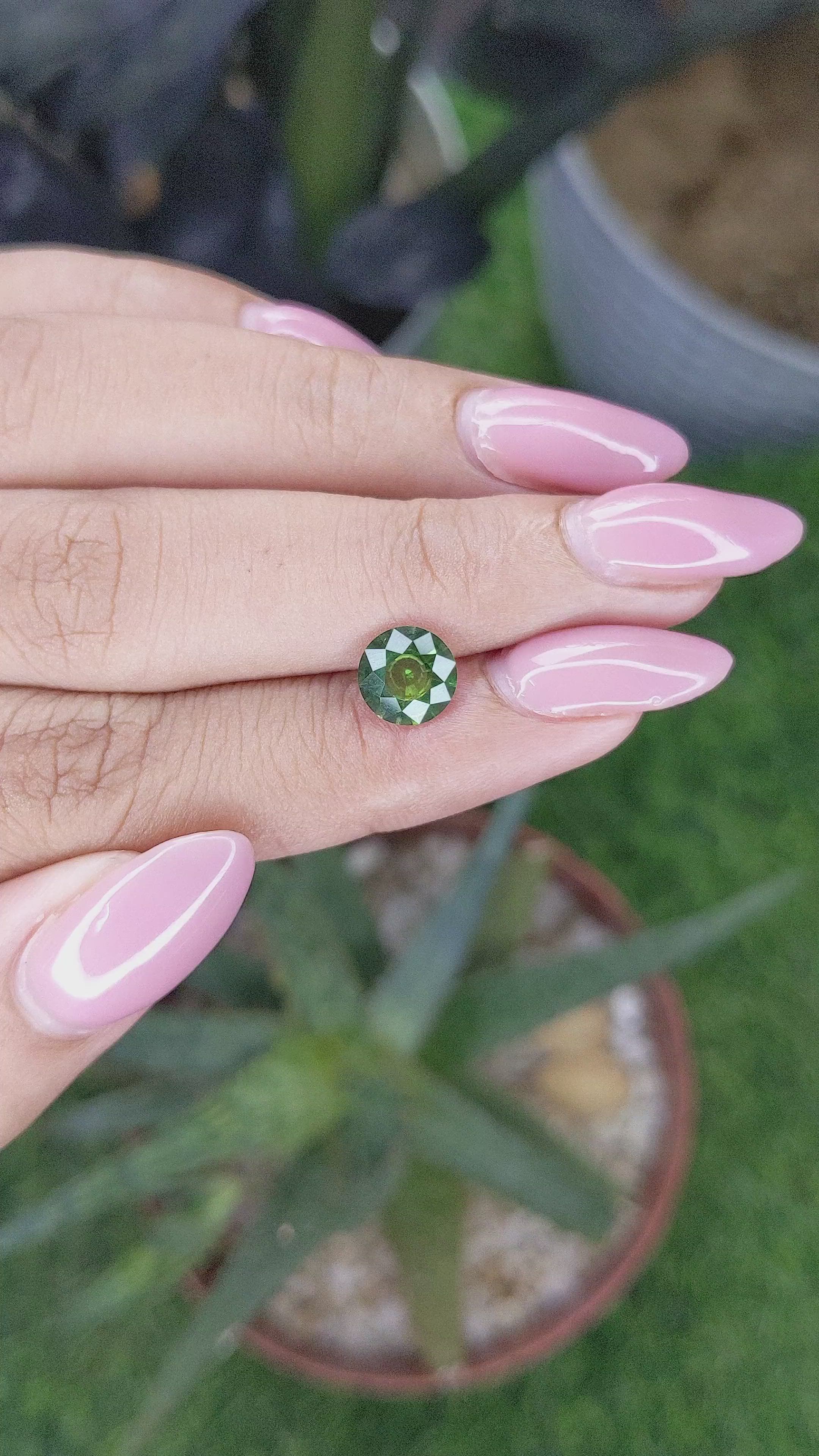 1.28 Ct. Green Tourmaline from Tanzania Size Video