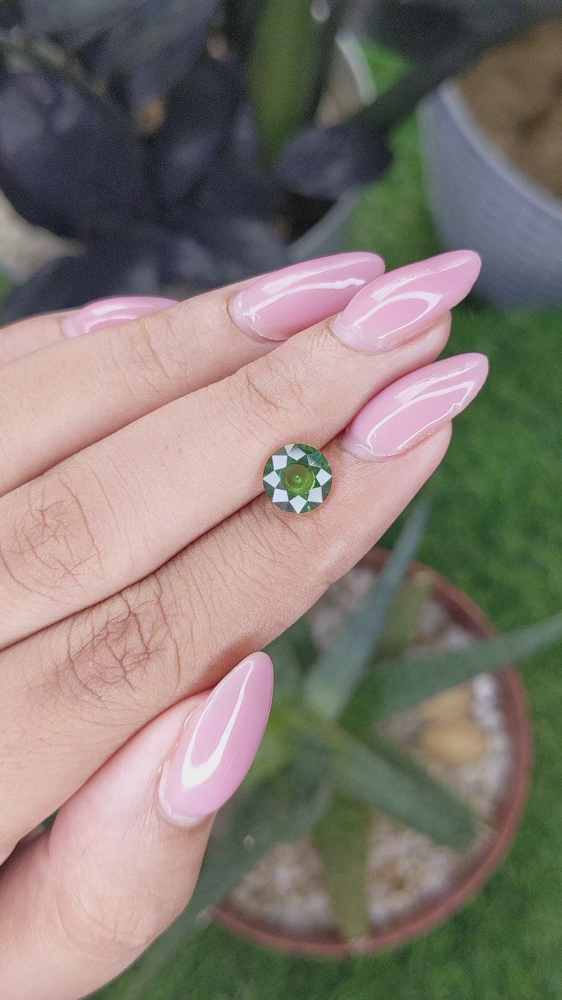 1.28 Ct. Green Tourmaline from Tanzania Size Video