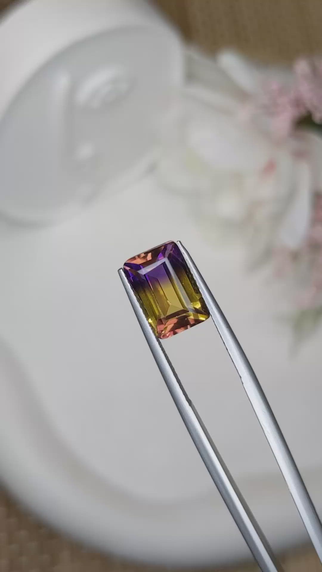 3.81 Ct. Bi Color Ametrine from Brazil Size Video