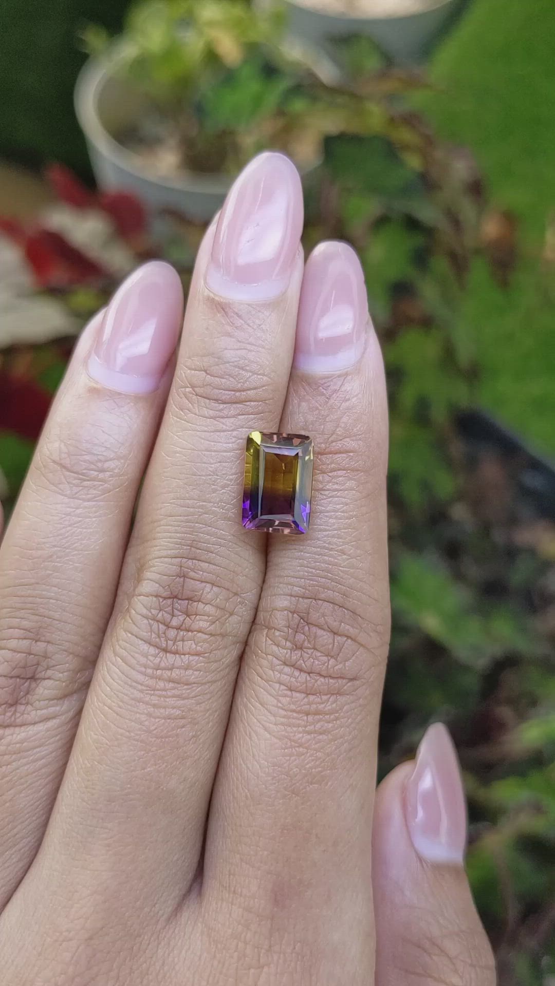 3.81 Ct. Bi Color Ametrine from Brazil Size Video
