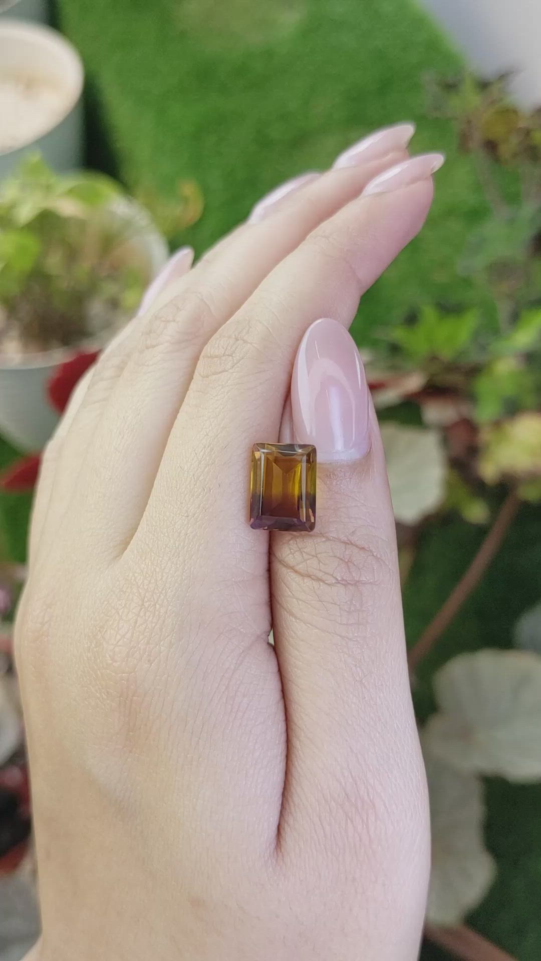 5.27 Ct. Bi Color Ametrine from Brazil Size Video