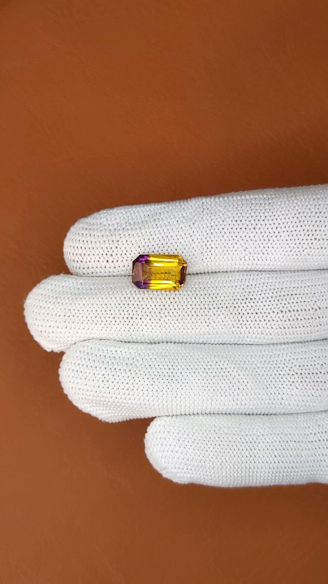 3.69 Ct. Bi Color Ametrine from Brazil Size Video