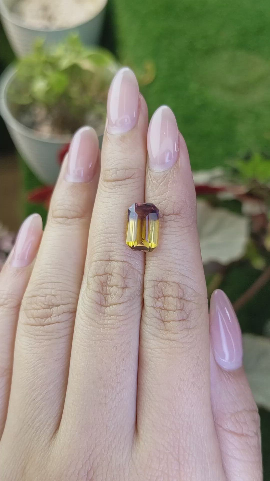 3.69 Ct. Bi Color Ametrine from Brazil Size Video