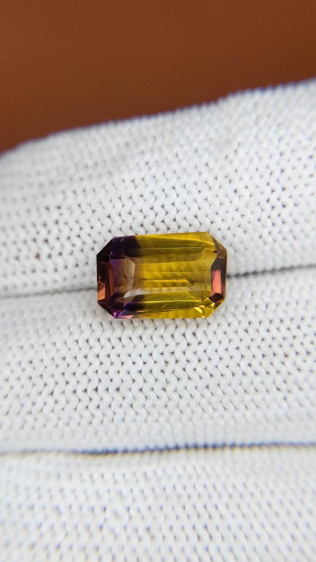 3.69 Ct. Bi Color Ametrine from Brazil Size Video