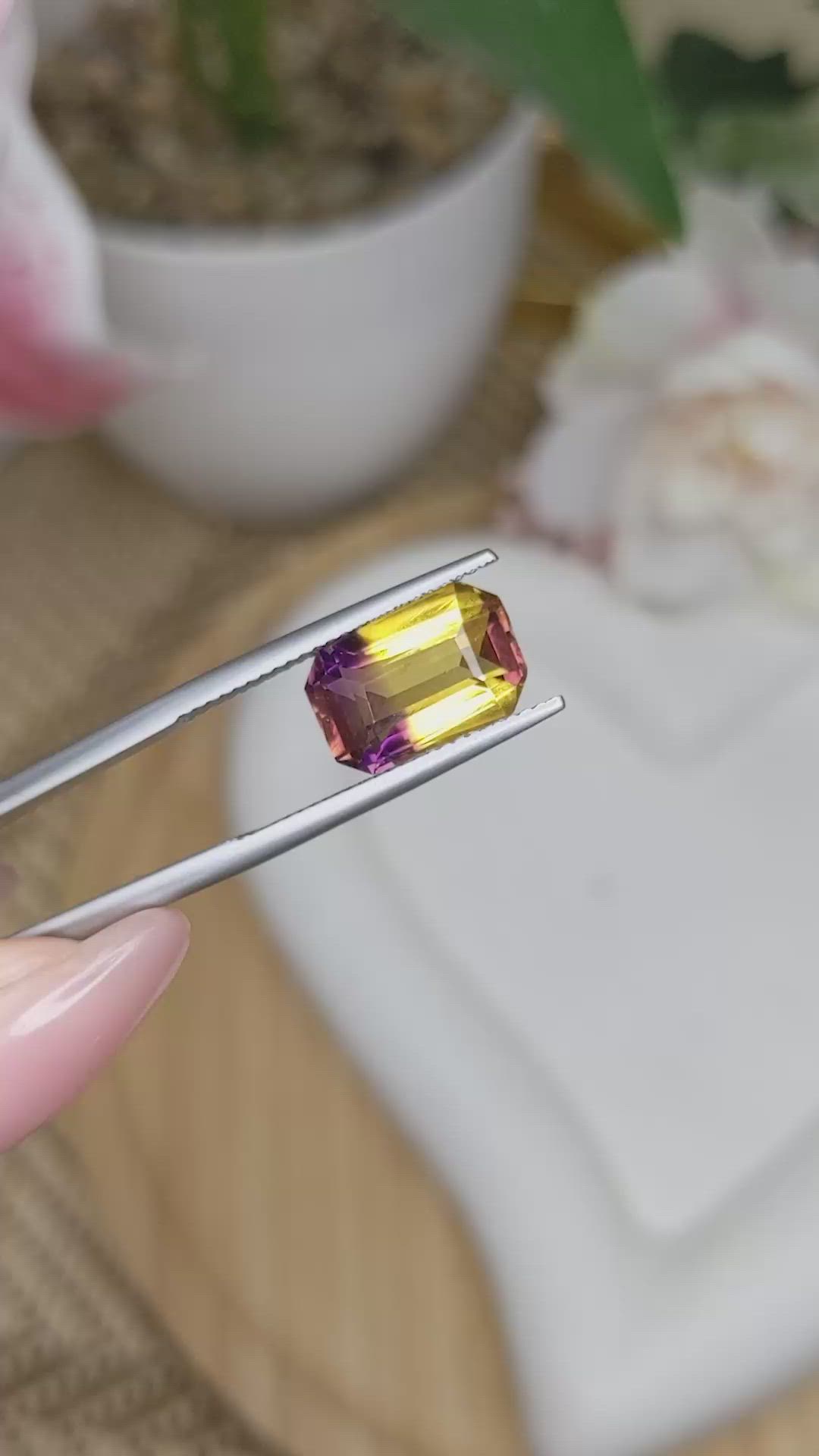 3.69 Ct. Bi Color Ametrine from Brazil Size Video