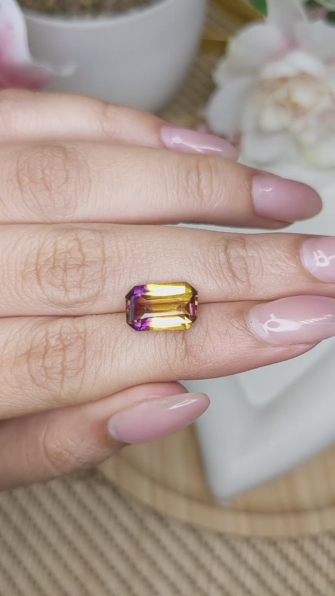 3.69 Ct. Bi Color Ametrine from Brazil Size Video