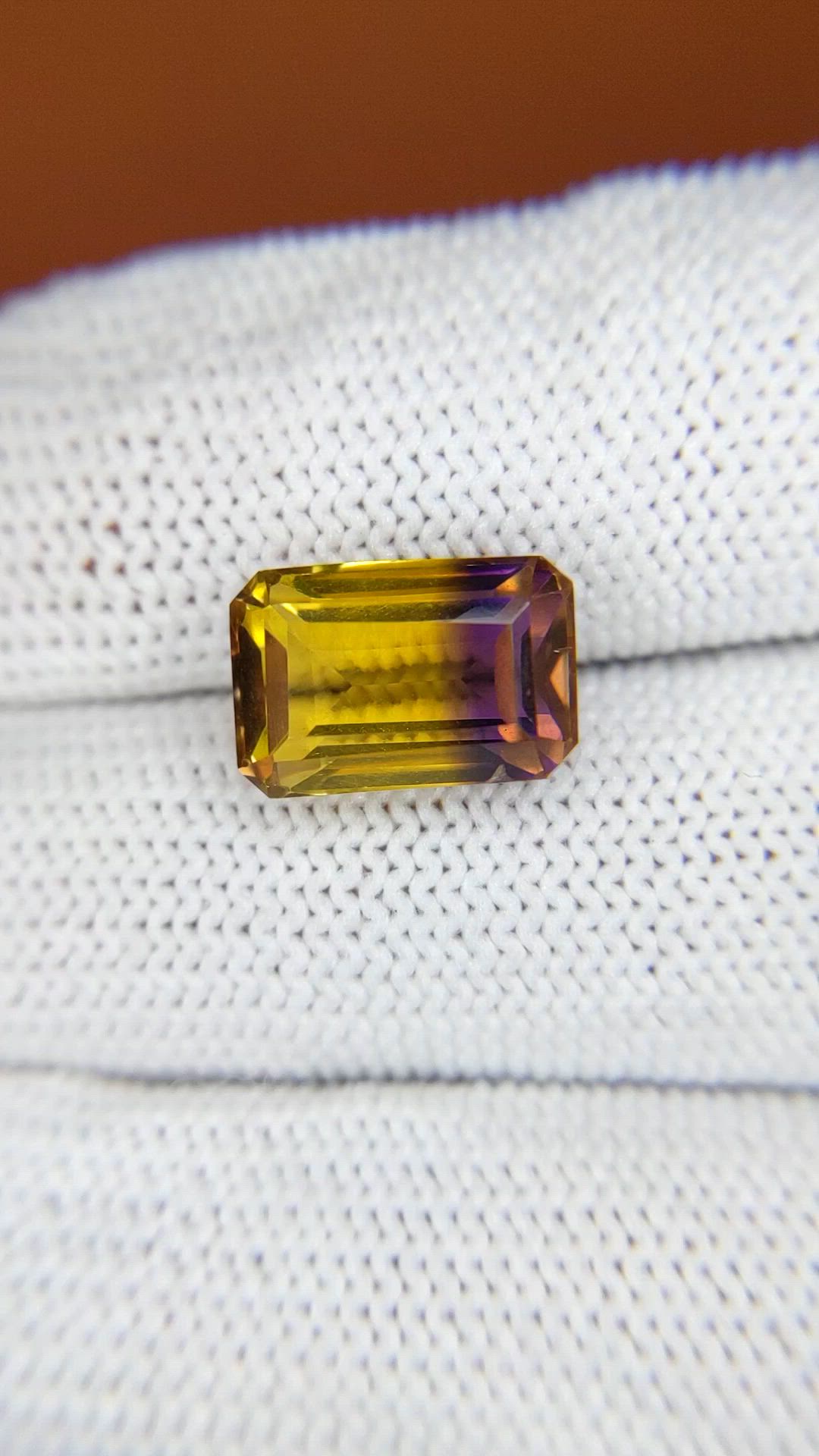 5.56 Ct. Bi Color Ametrine from Brazil Size Video