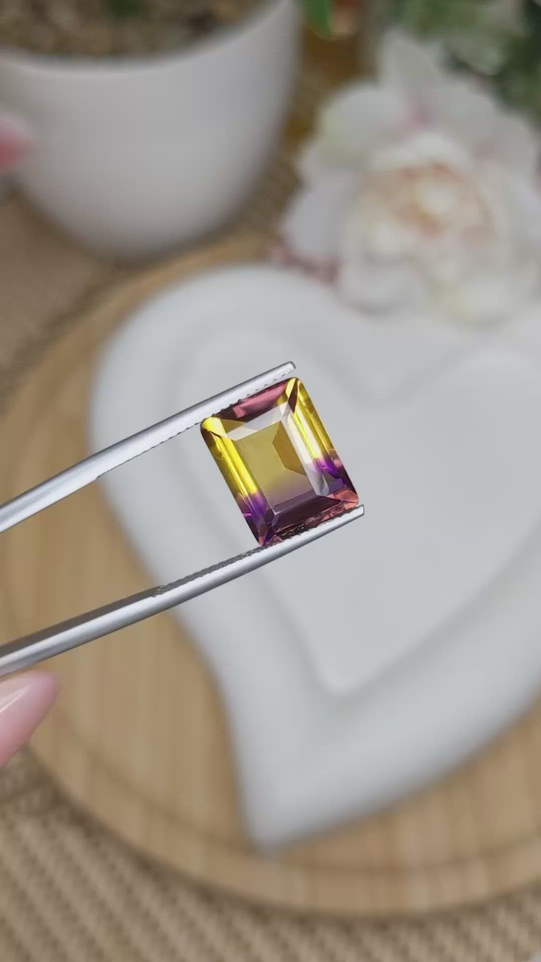 5.90 Ct. Bi Color Ametrine from Brazil Size Video