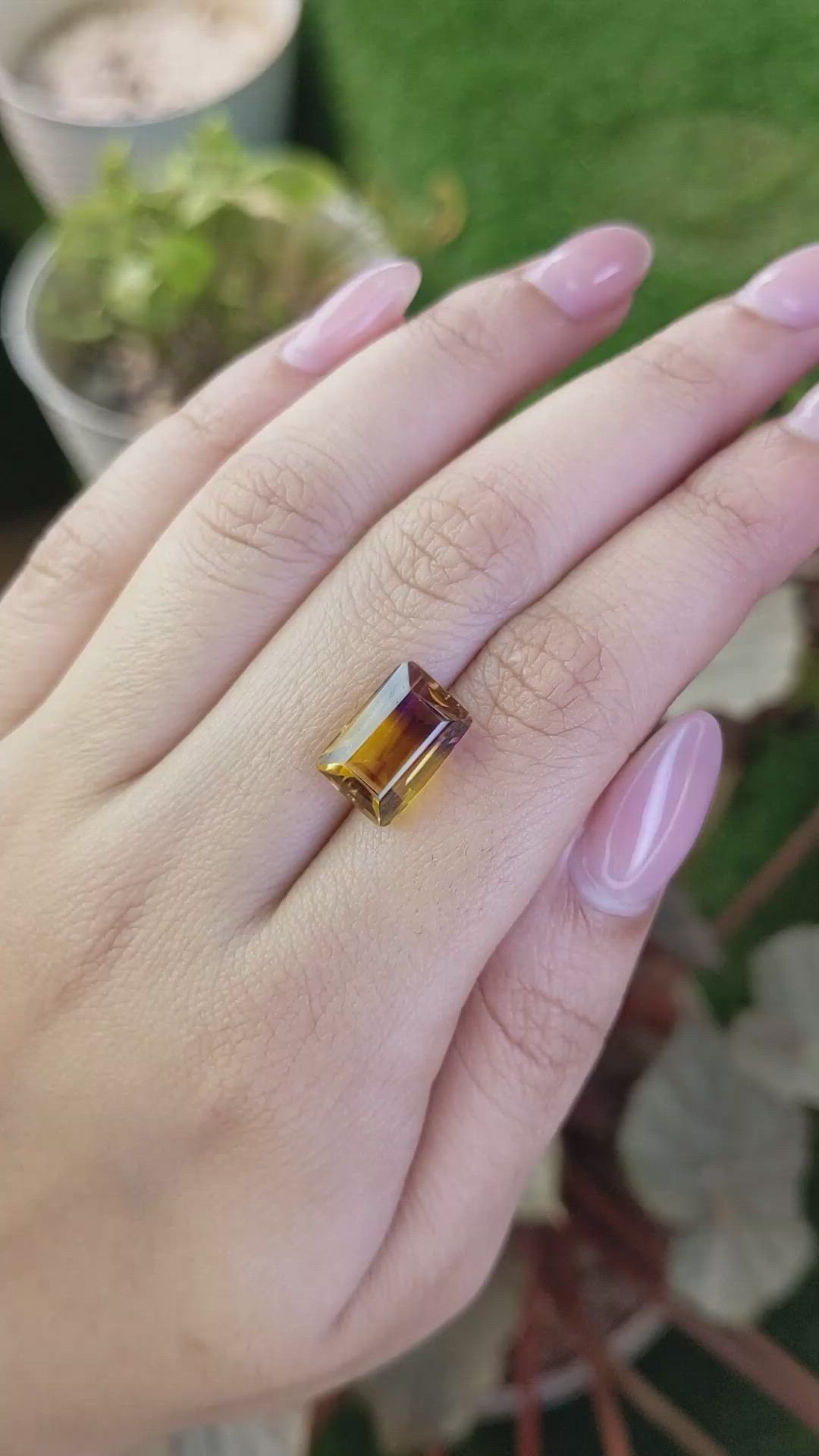 6.06 Ct. Bi Color Ametrine from Brazil Size Video