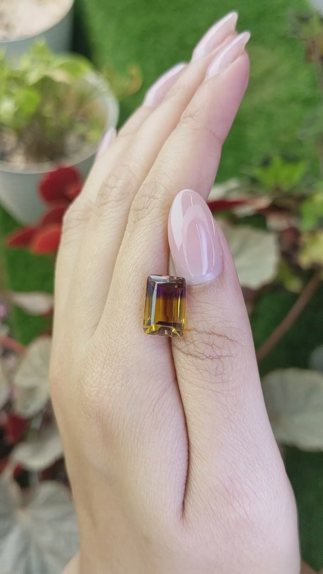 6.06 Ct. Bi Color Ametrine from Brazil Size Video