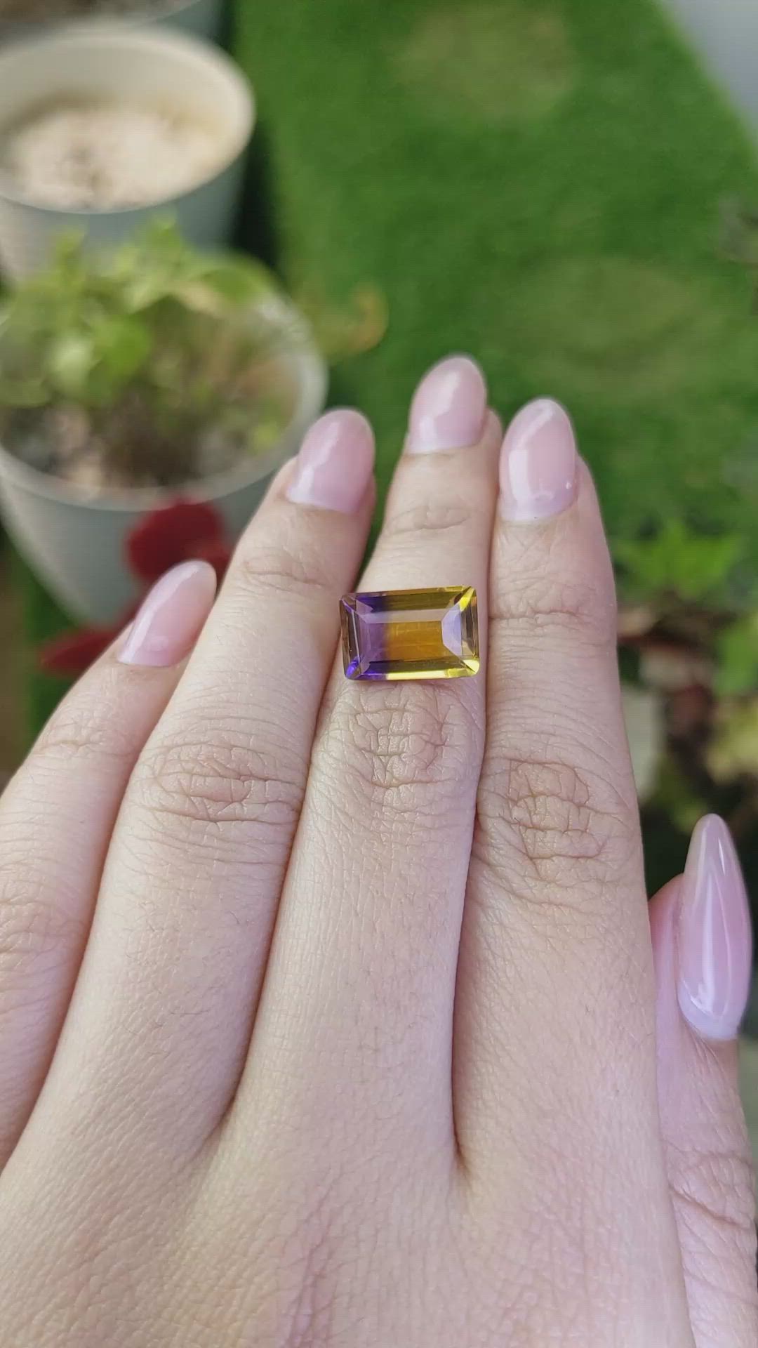 5.04 Ct. Bi Color Ametrine from Brazil Size Video