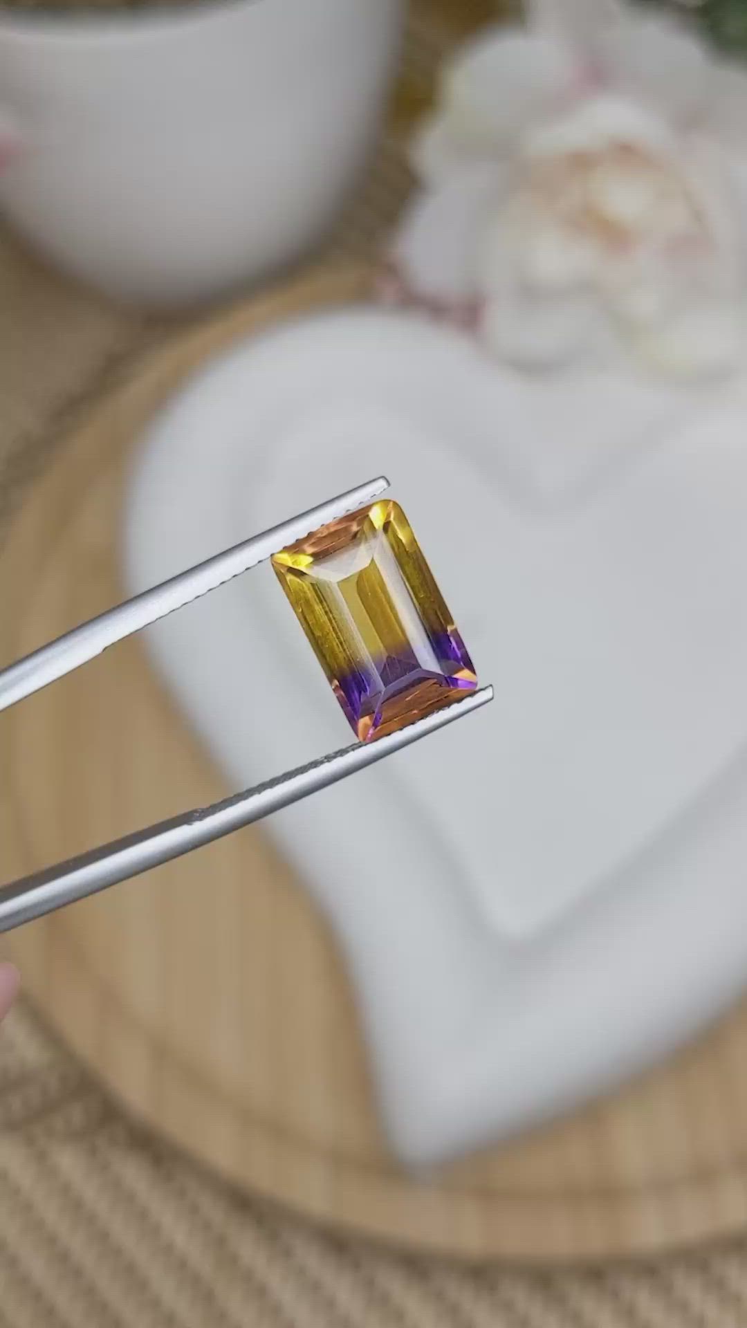 5.04 Ct. Bi Color Ametrine from Brazil Size Video