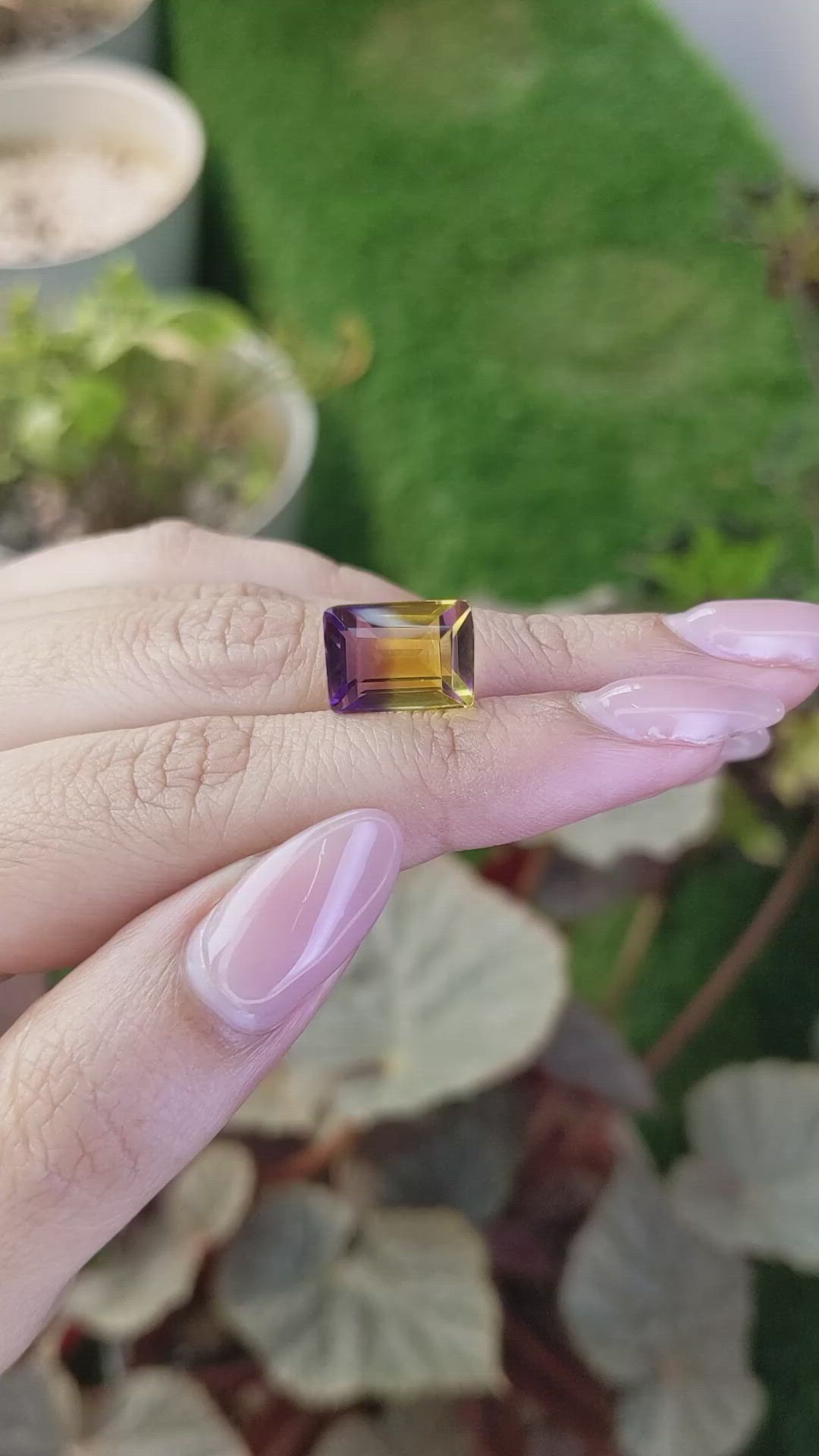 6.88 Ct. Bi Color Ametrine from Brazil Size Video