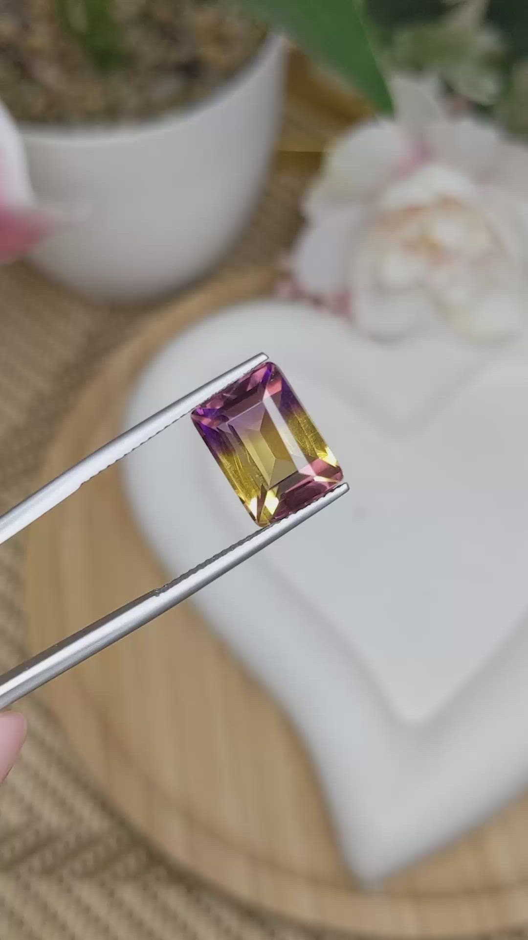 6.88 Ct. Bi Color Ametrine from Brazil Size Video