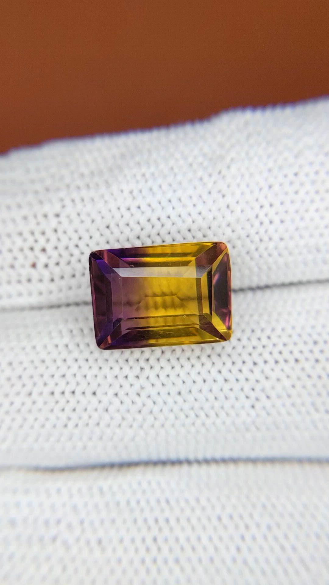 6.88 Ct. Bi Color Ametrine from Brazil Size Video
