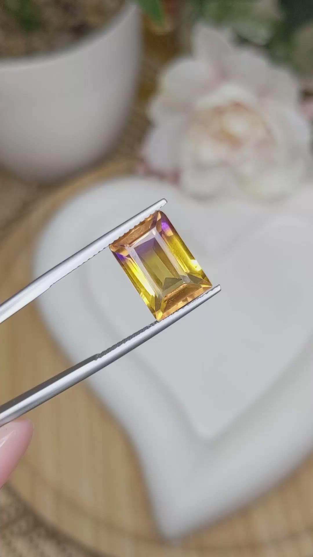 5.59 Ct. Bi Color Ametrine from Brazil Size Video