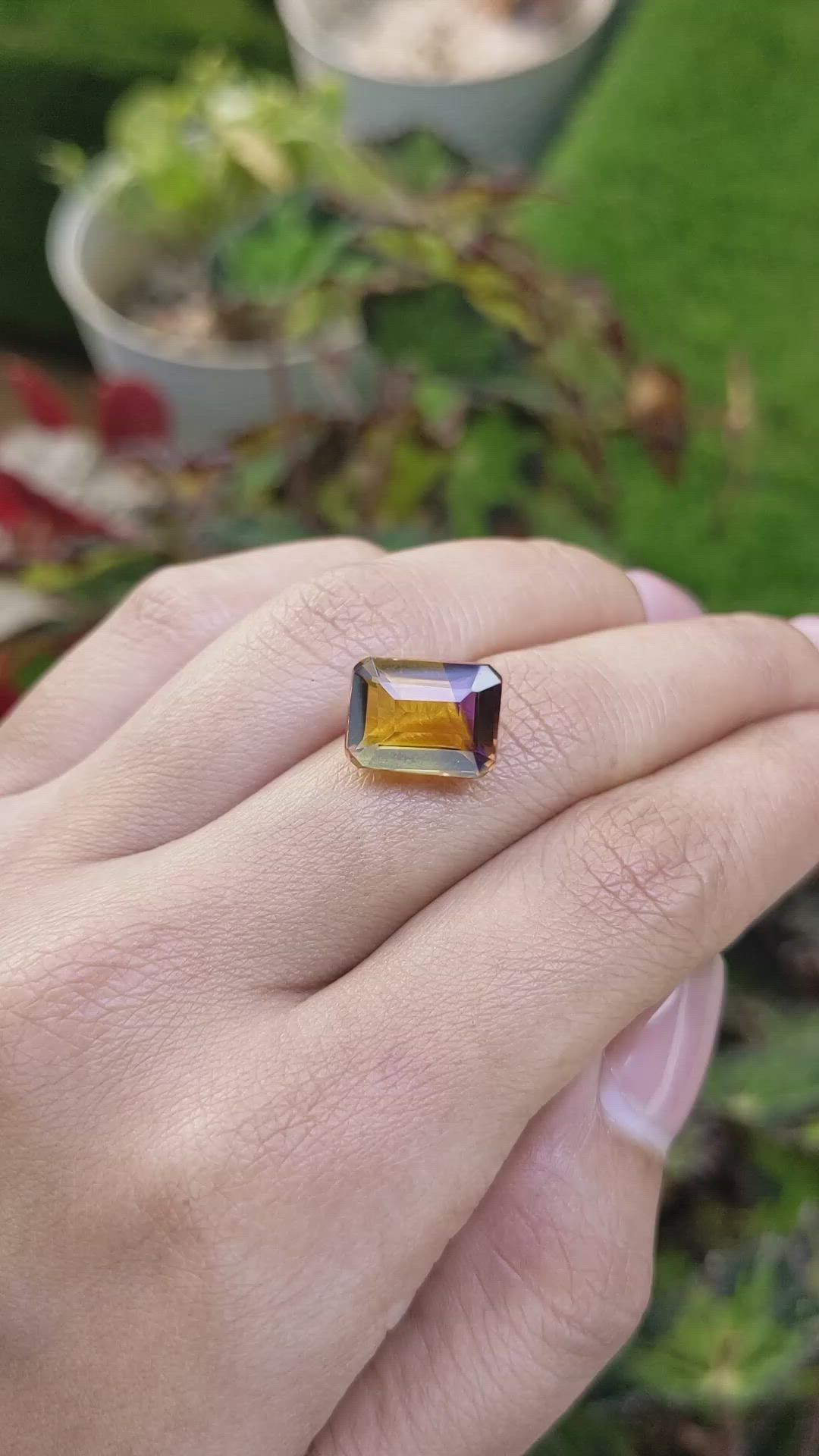 7.45 Ct. Bi Color Ametrine from Brazil Size Video