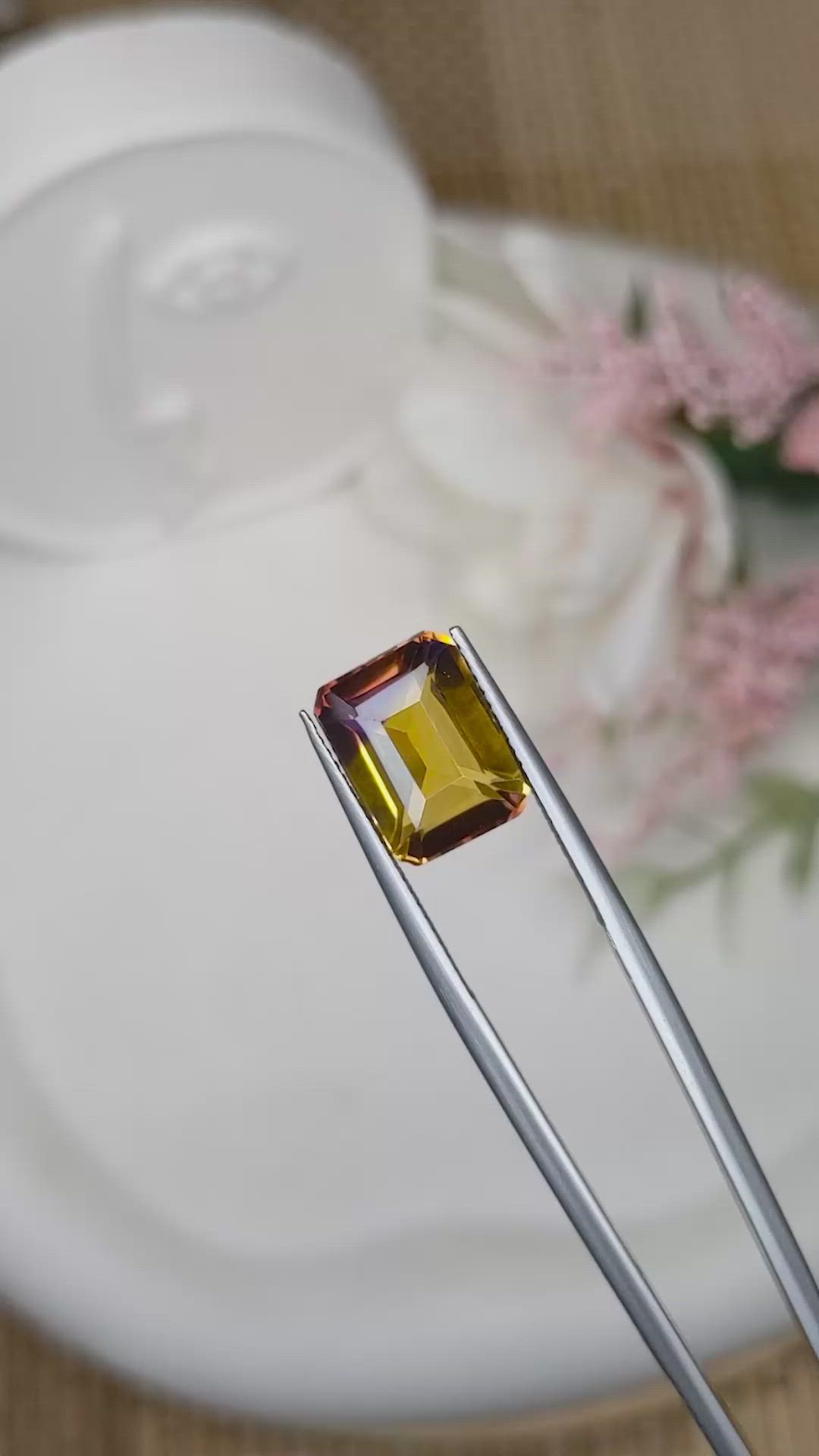 7.45 Ct. Bi Color Ametrine from Brazil Size Video