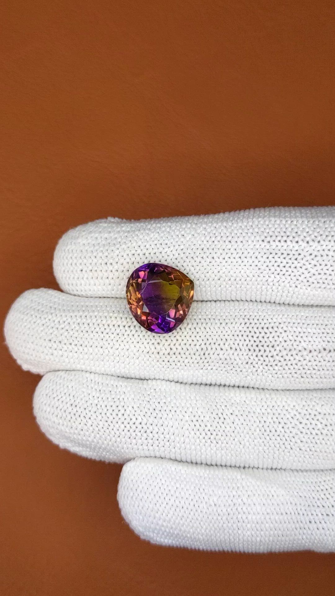 7.75 Ct. Bi Color Ametrine from Brazil Size Video