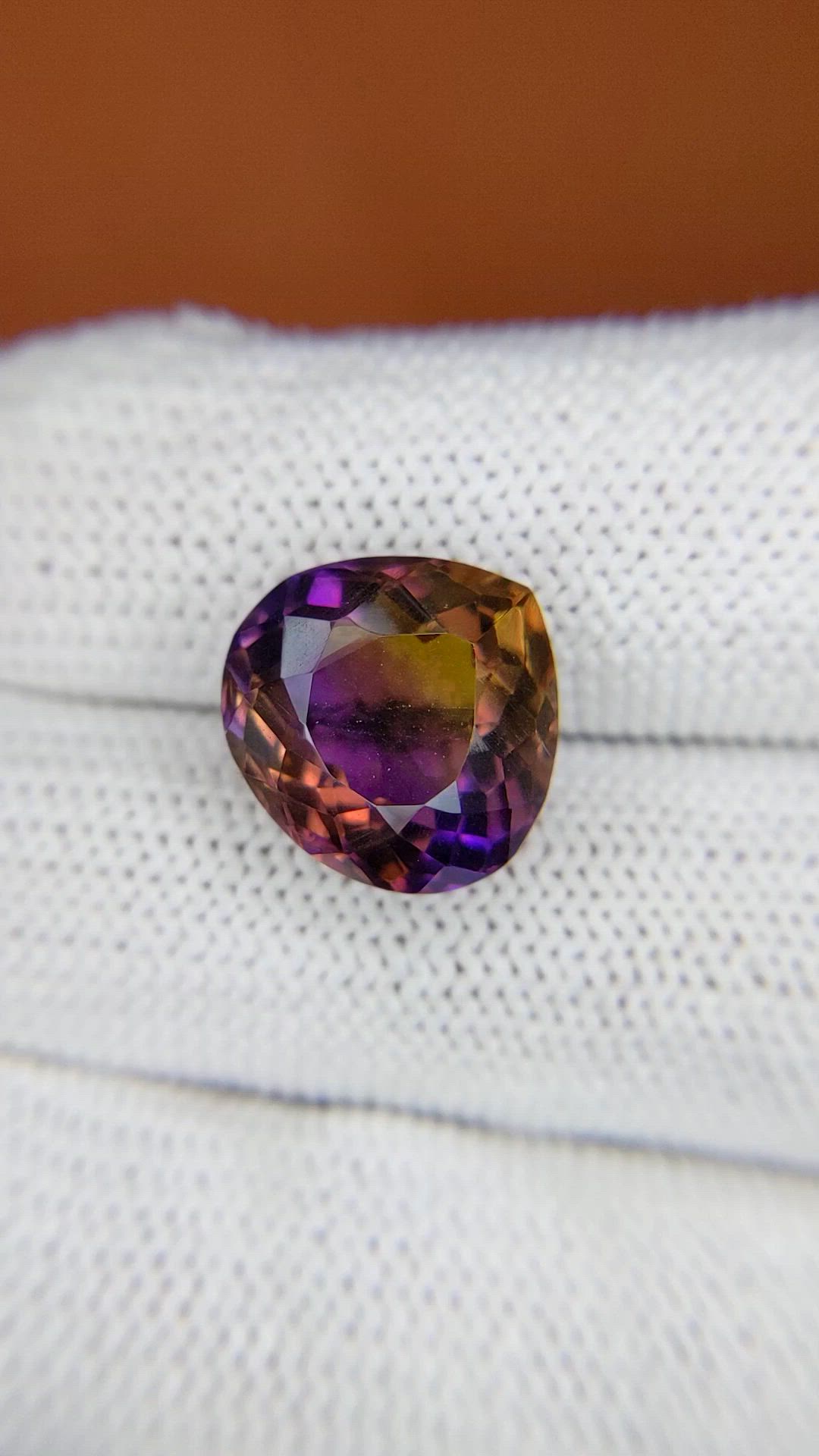 7.75 Ct. Bi Color Ametrine from Brazil Size Video