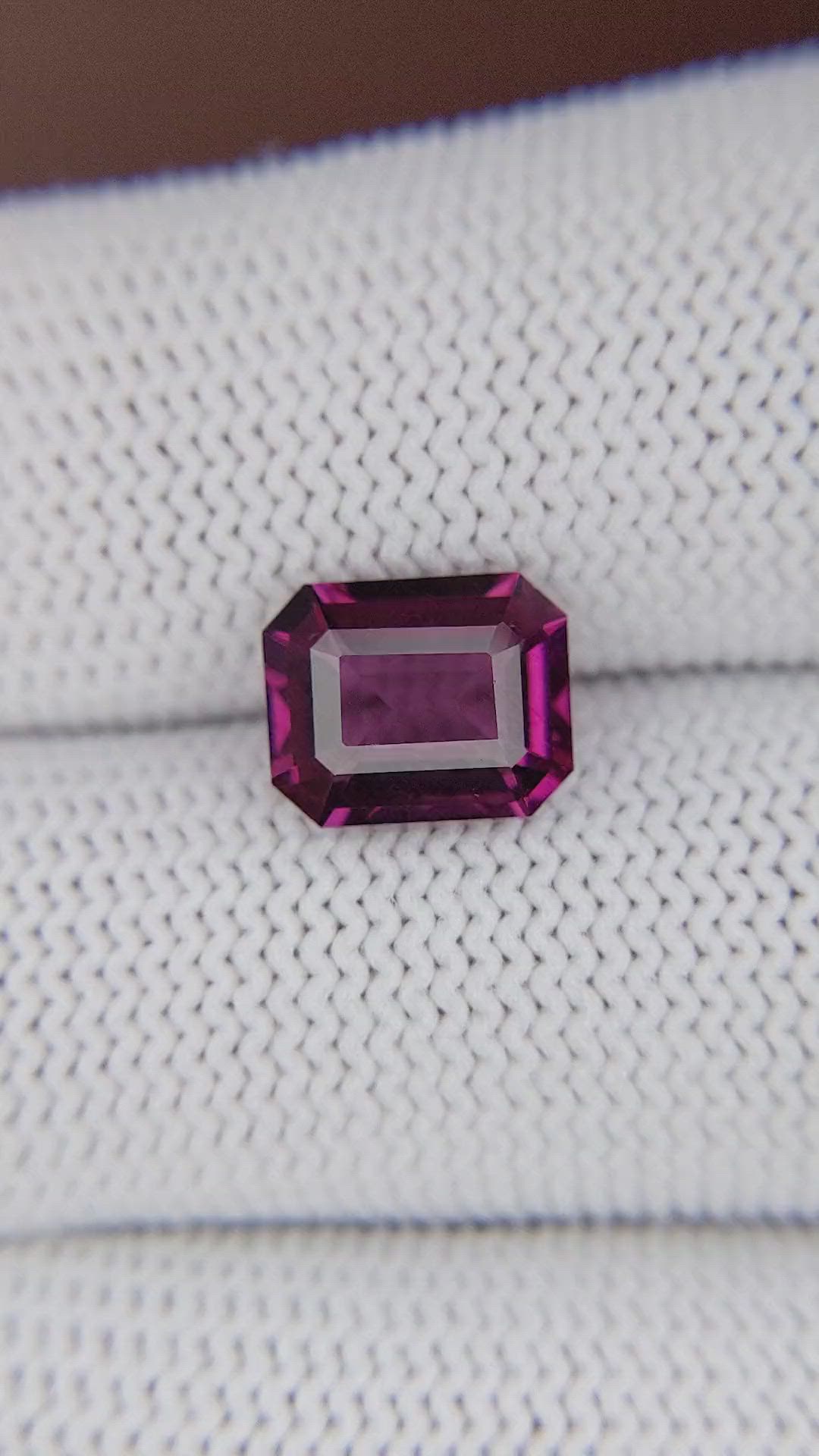 3.25 Ct. Purplish Pink Garnet from Ceylon (Sri Lanka) Size Video