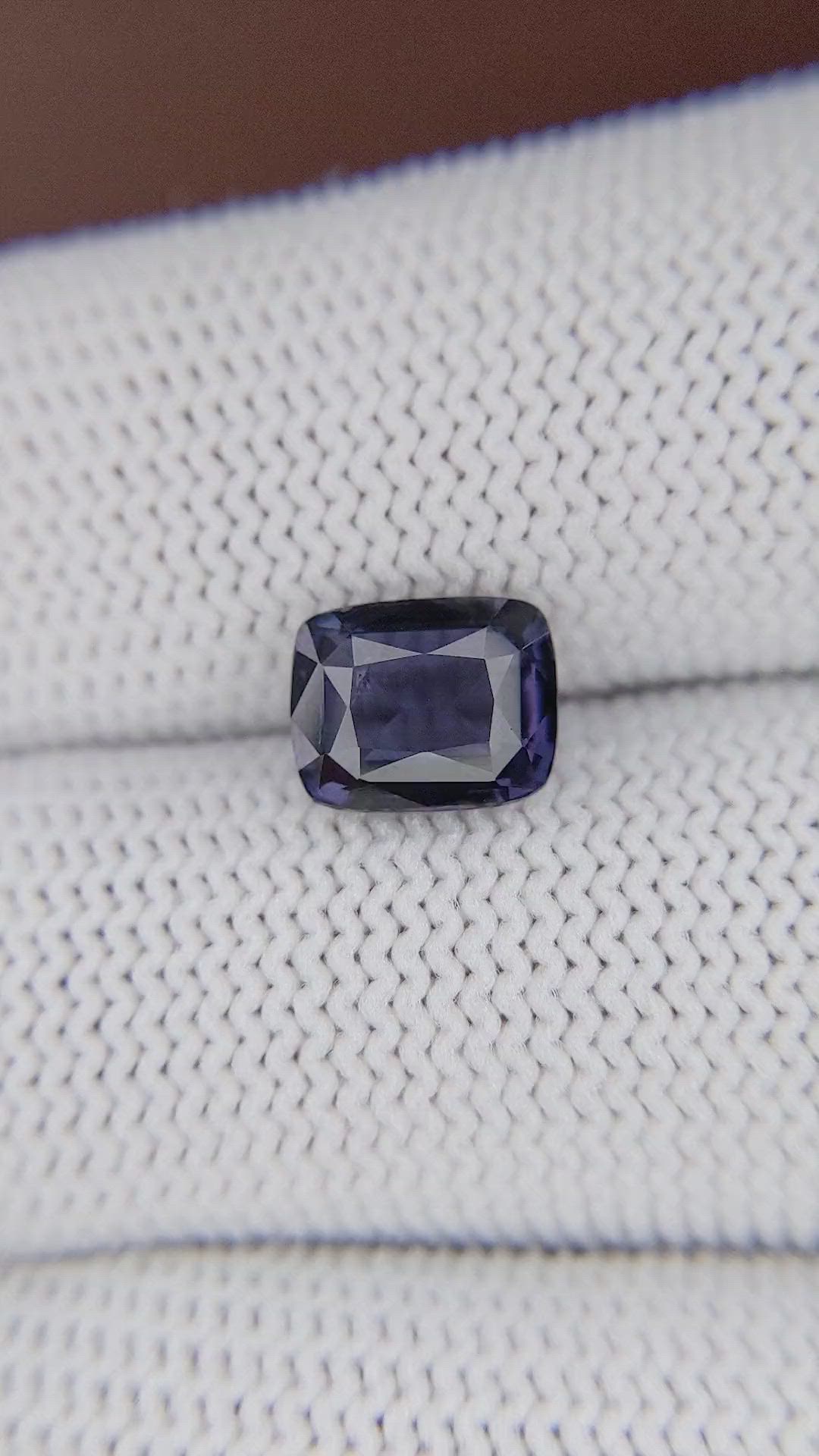 2.28 Ct. Bluish Purple Spinel from Ceylon (Sri Lanka) Size Video