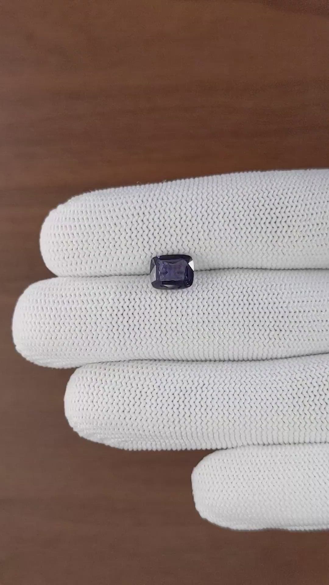 2.28 Ct. Bluish Purple Spinel from Ceylon (Sri Lanka) Size Video