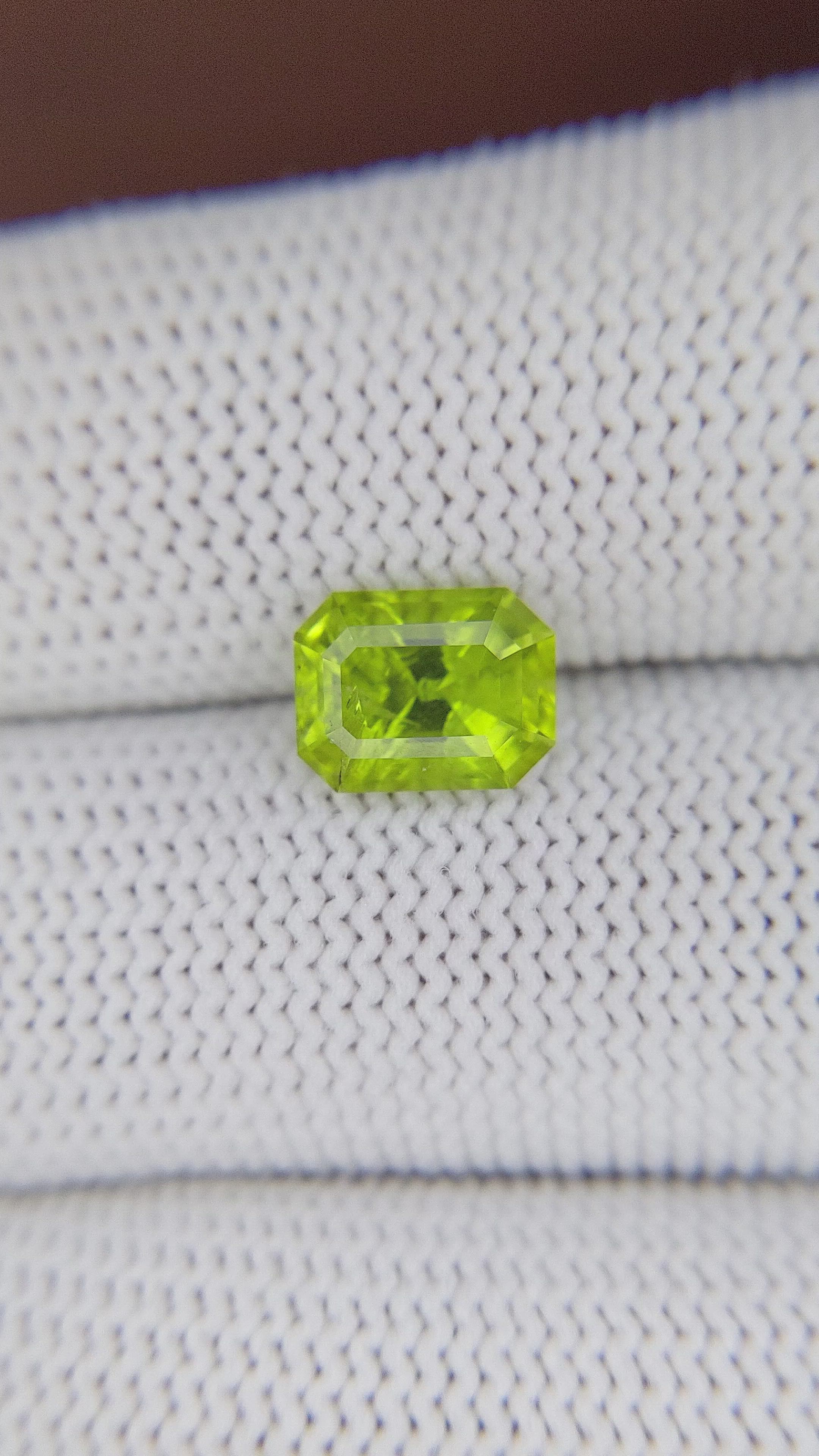 2.38 Ct. Yellowish Green Peridot from Tanzania Size Video
