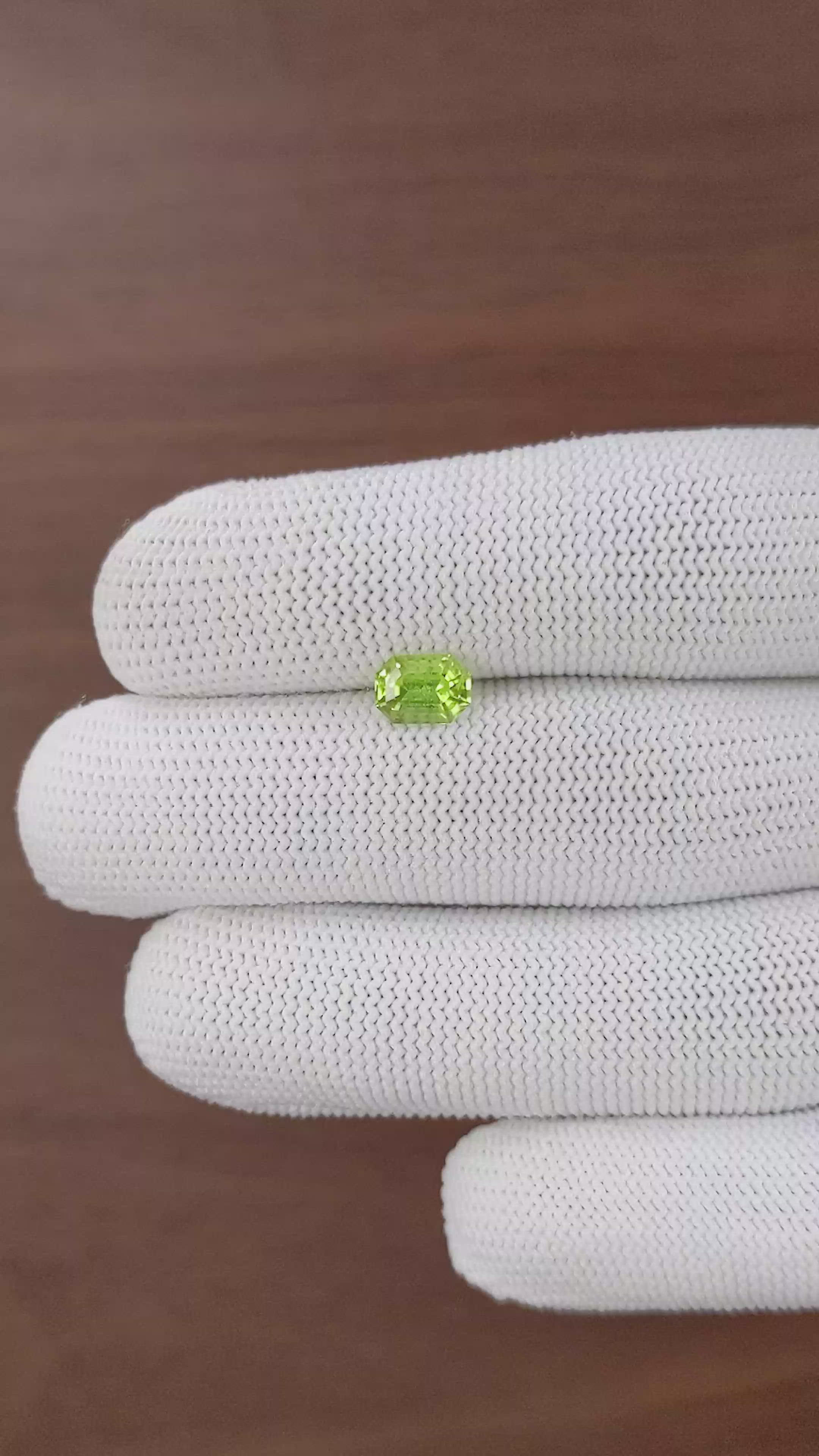 1.18 Ct. Yellowish Green Peridot from Pakistan Size Video