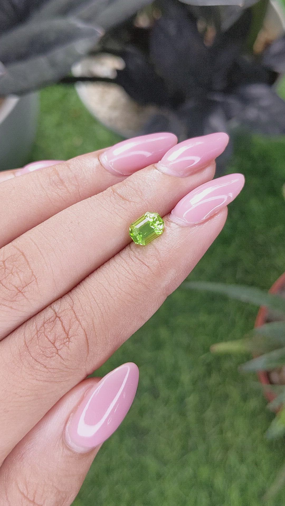 1.18 Ct. Yellowish Green Peridot from Pakistan Size Video