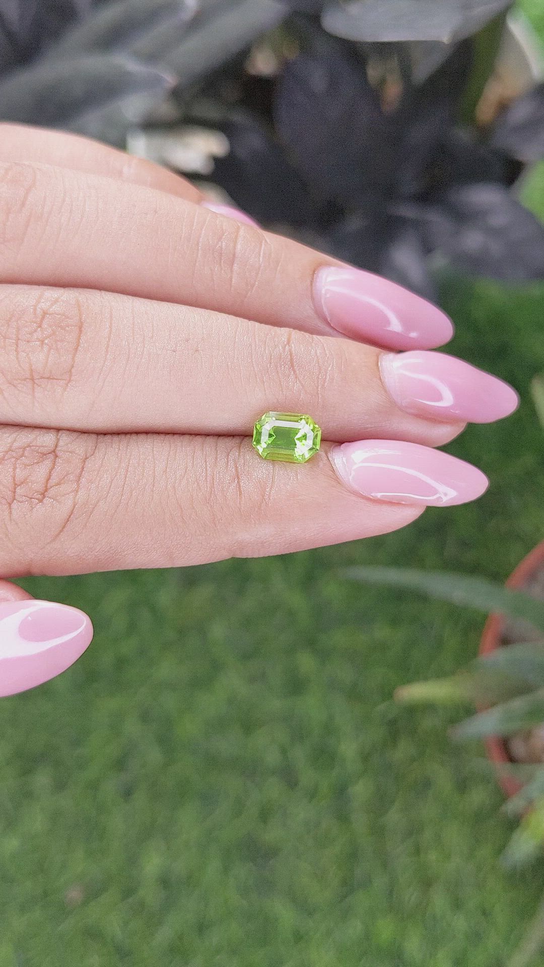 1.18 Ct. Yellowish Green Peridot from Pakistan Size Video