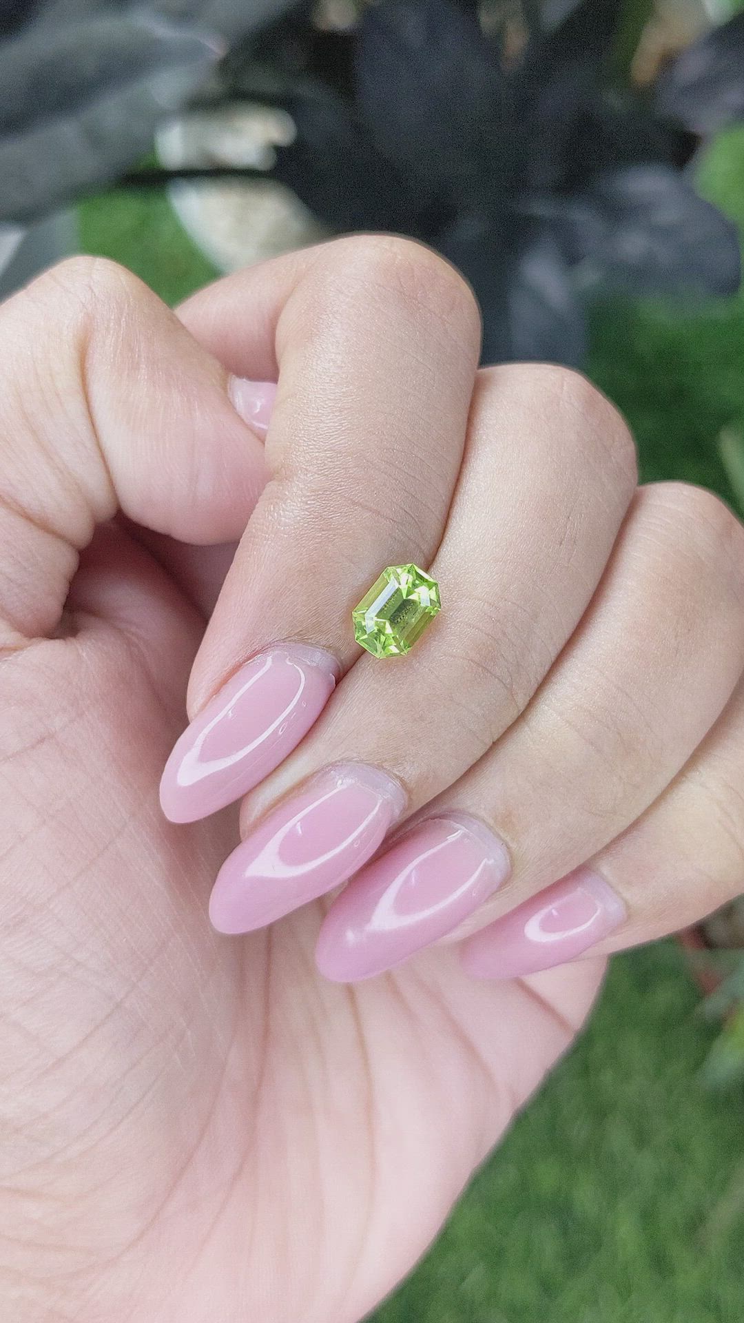 1.18 Ct. Yellowish Green Peridot from Pakistan Size Video