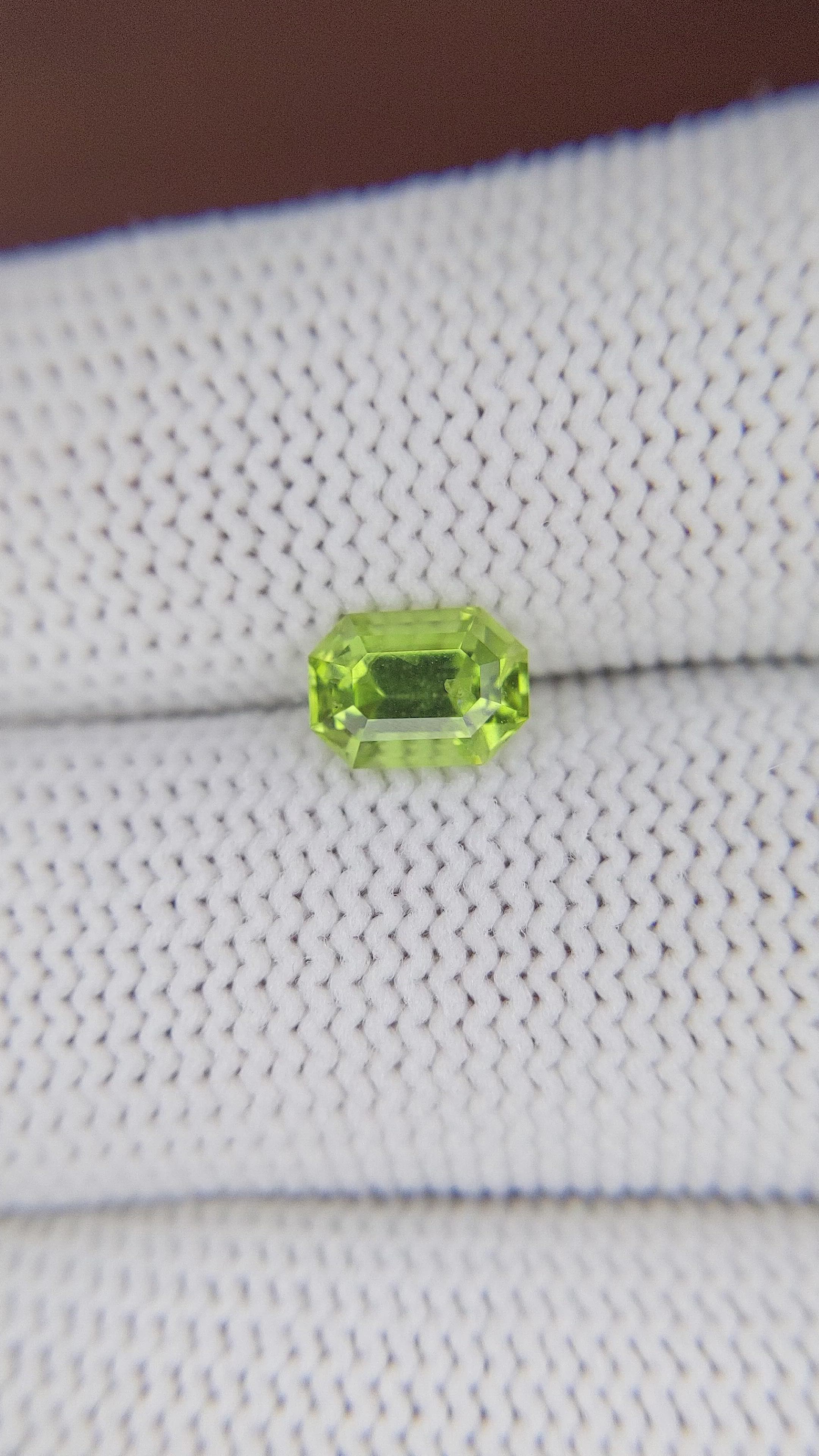 1.18 Ct. Yellowish Green Peridot from Pakistan Size Video