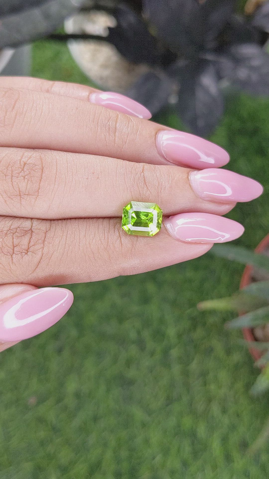 2.69 Ct. Yellowish Green Peridot from Pakistan Size Video