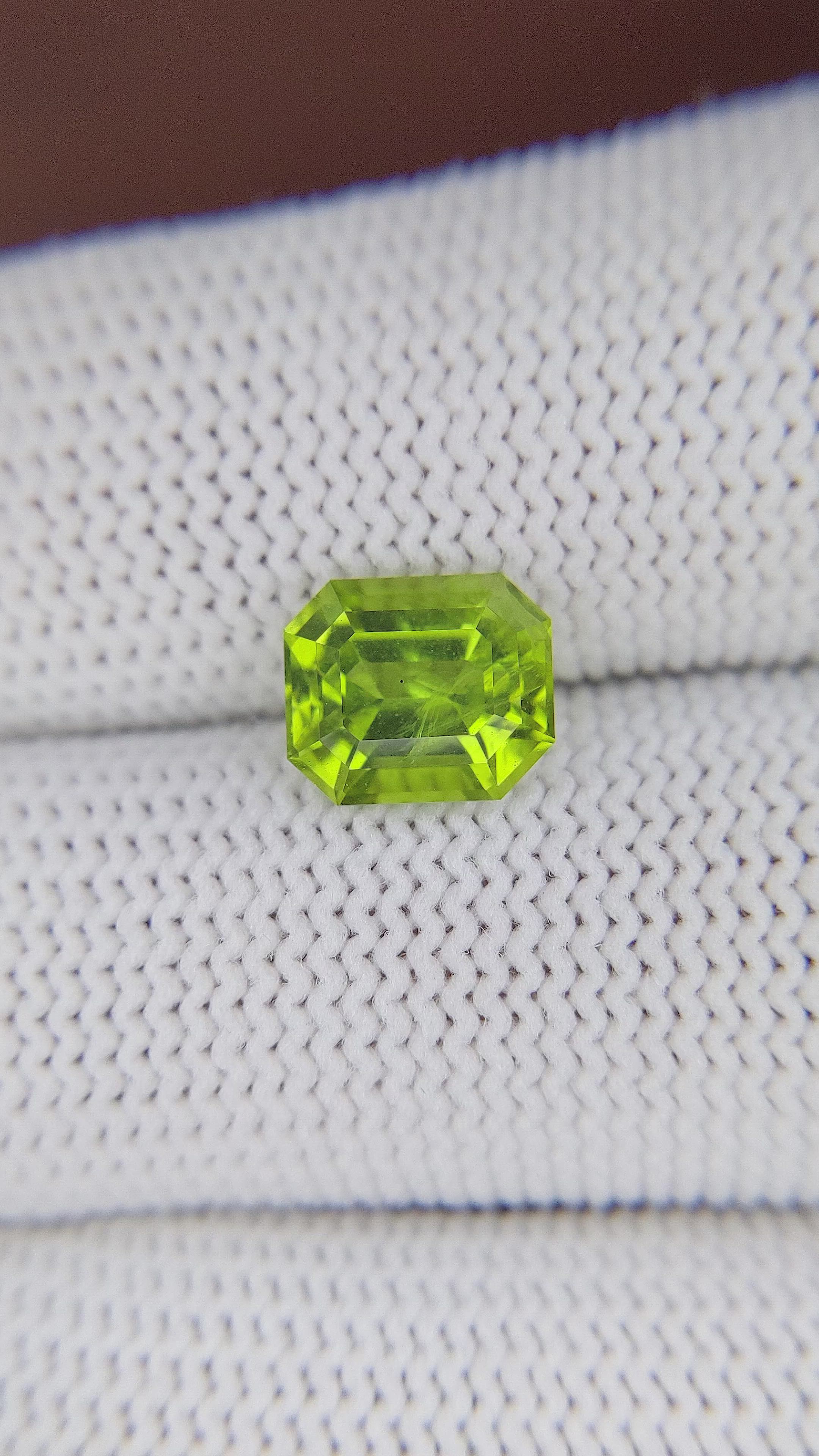 2.69 Ct. Yellowish Green Peridot from Pakistan Size Video