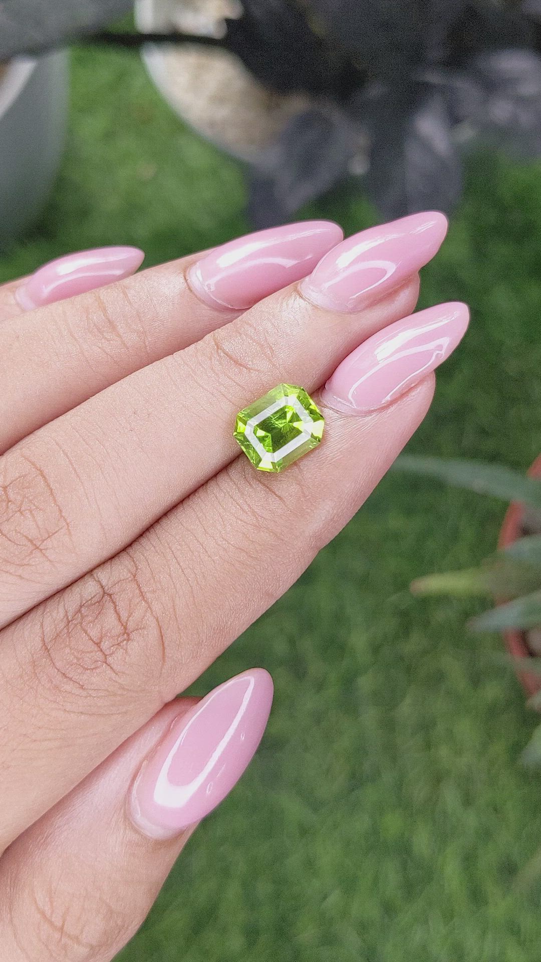 2.69 Ct. Yellowish Green Peridot from Pakistan Size Video