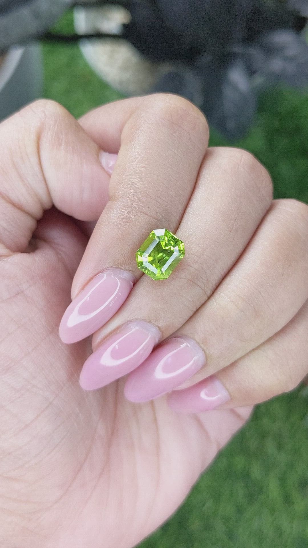 2.69 Ct. Yellowish Green Peridot from Pakistan Size Video