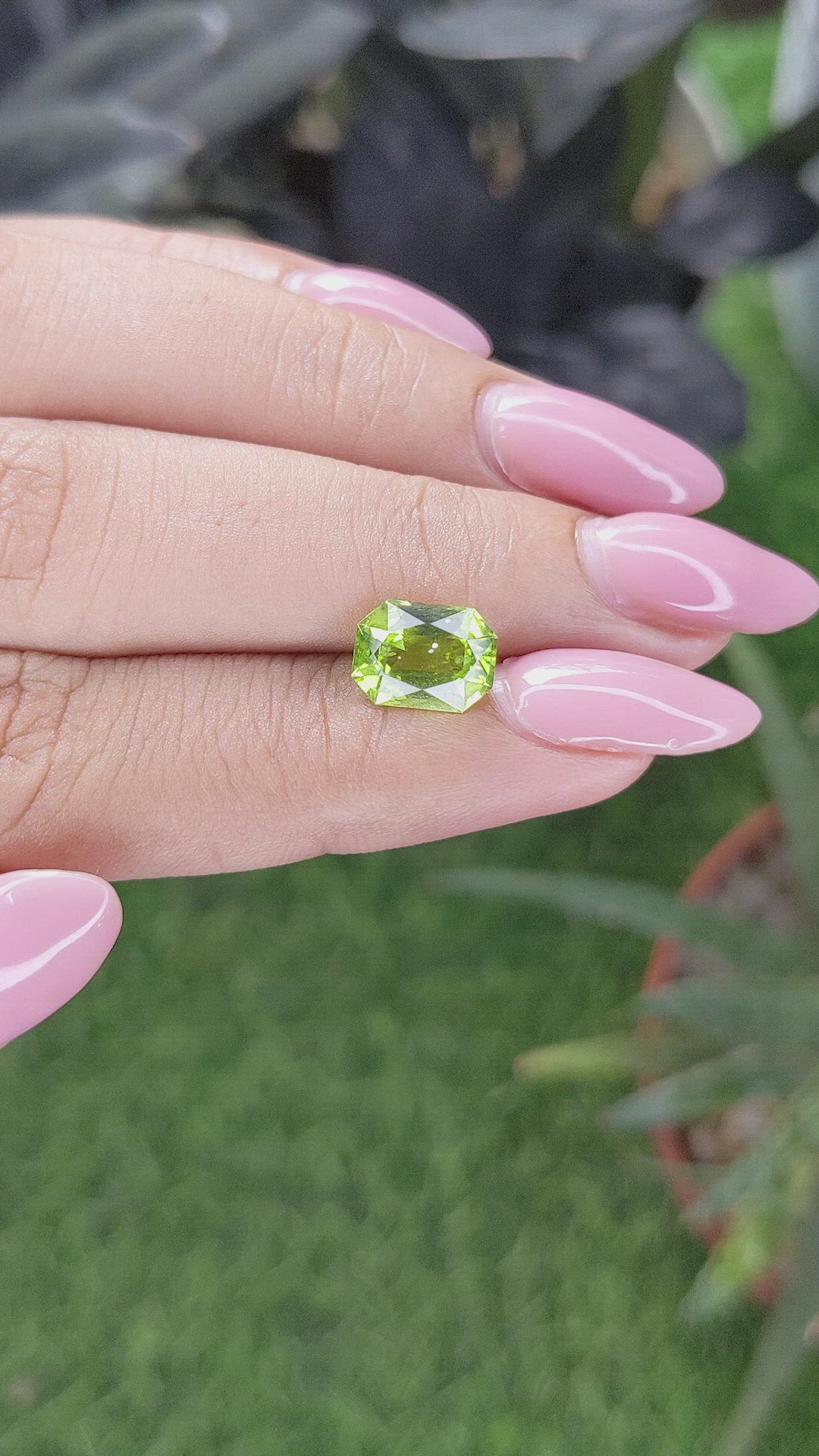 2.19 Ct. Yellowish Green Peridot from Pakistan Size Video