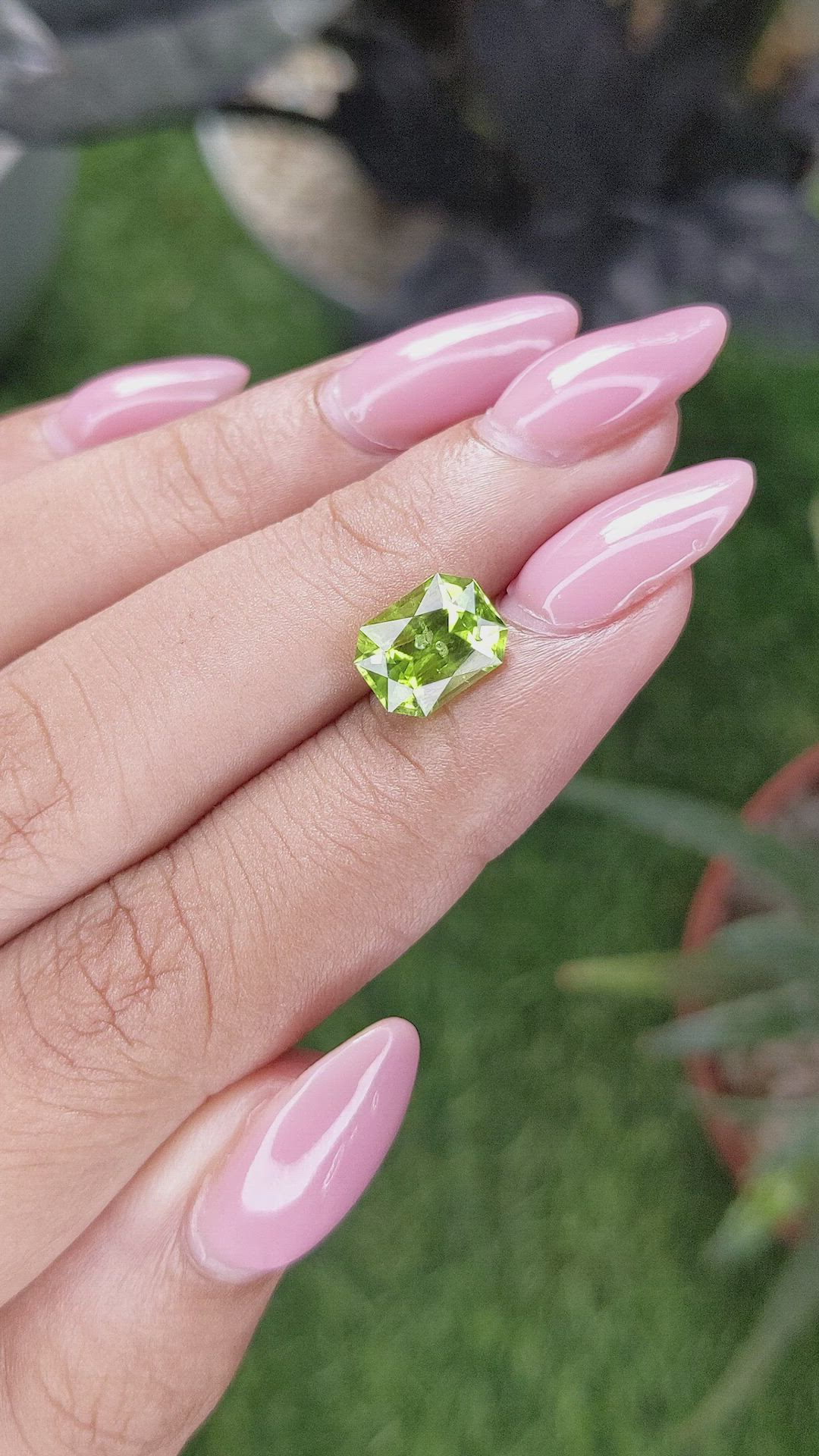 2.60 Ct. Yellowish Green Peridot from Pakistan Size Video