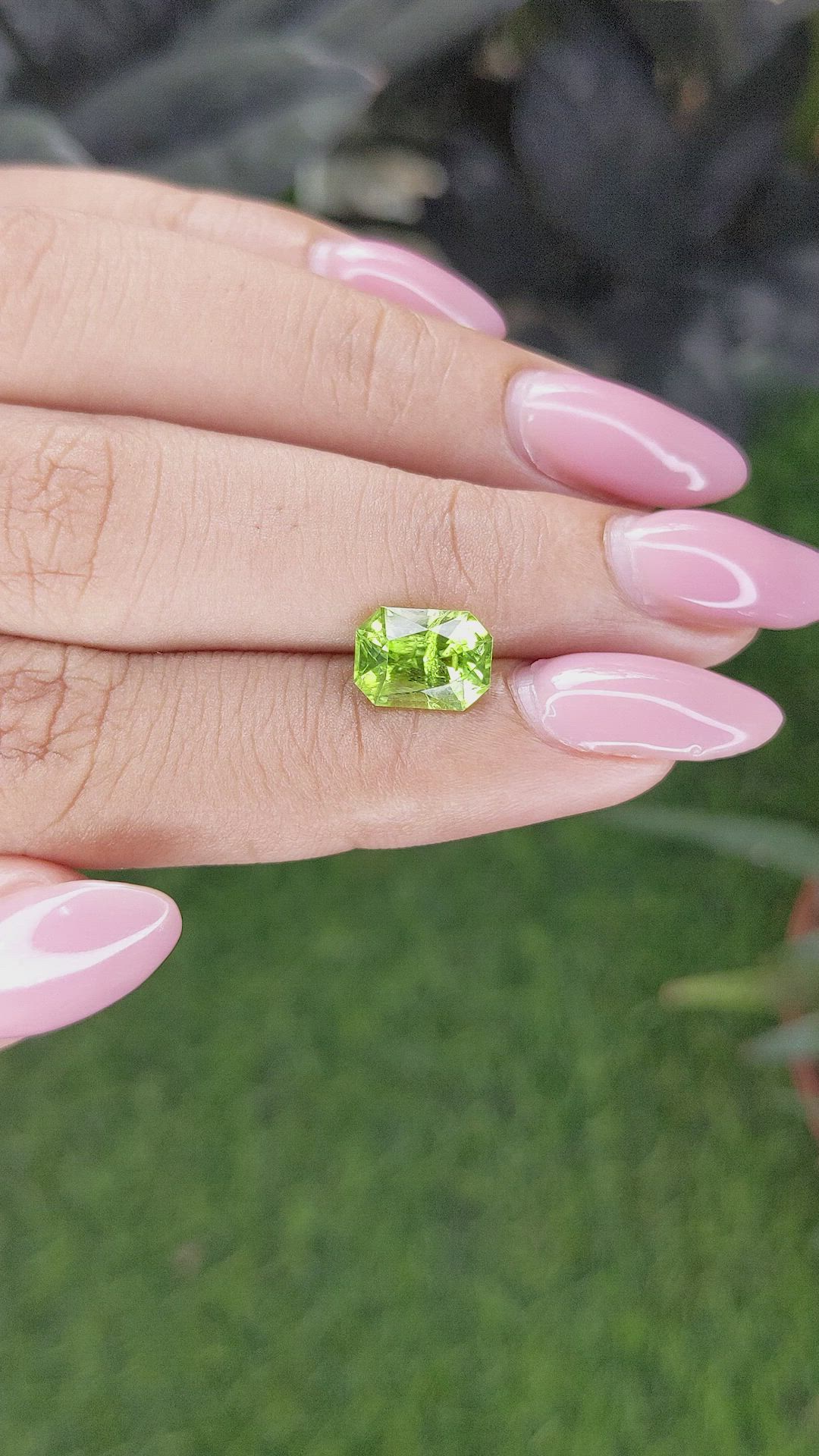 2.33 Ct. Yellowish Green Peridot from Pakistan Size Video